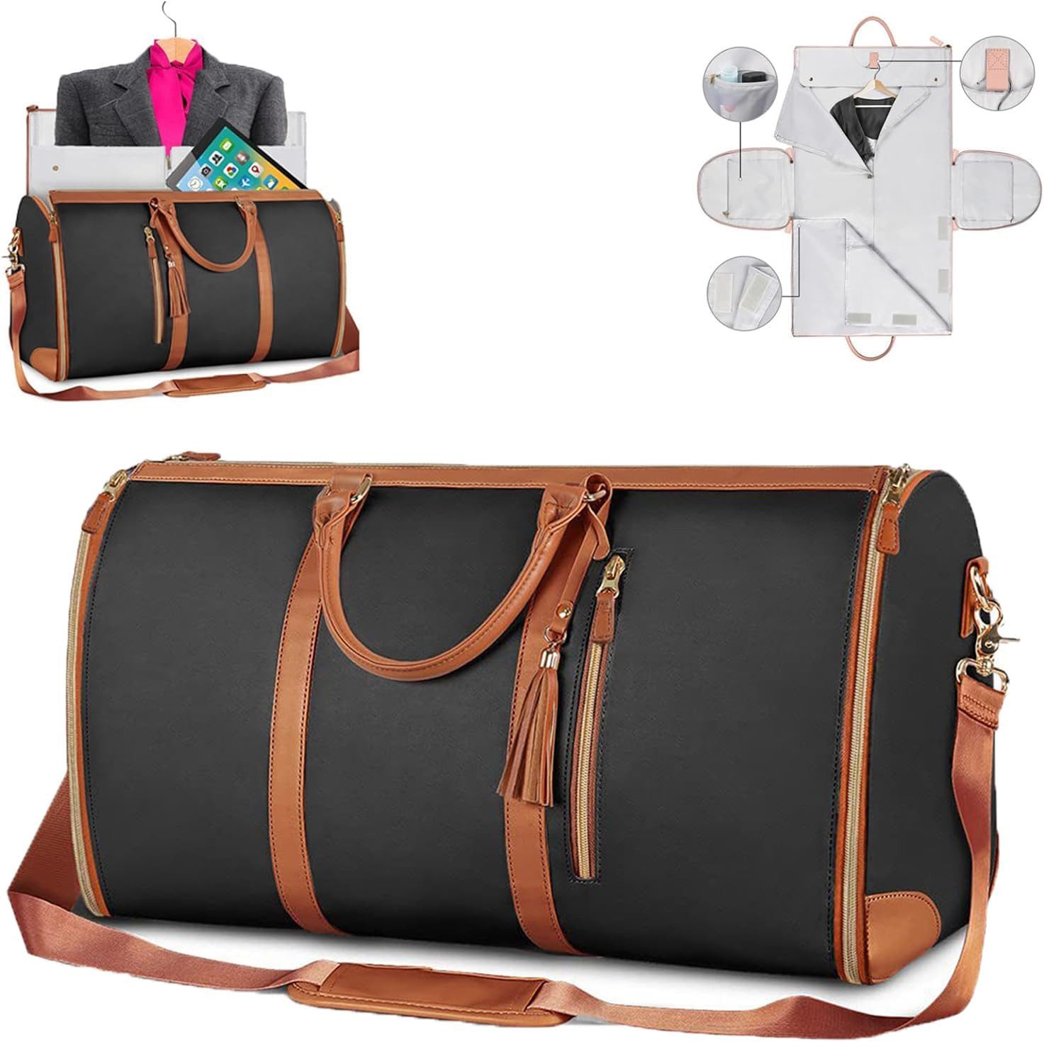 feinlux Shopper Reisetasche Foldybag,reisetasche faltbar,Travluxe Faltbare Reisetasche (Packung, Foldy Bag,Wasserdichter Kleidersack für Reisen), Perfekte Reisegeschenke für Frauen, die internationale Reisen