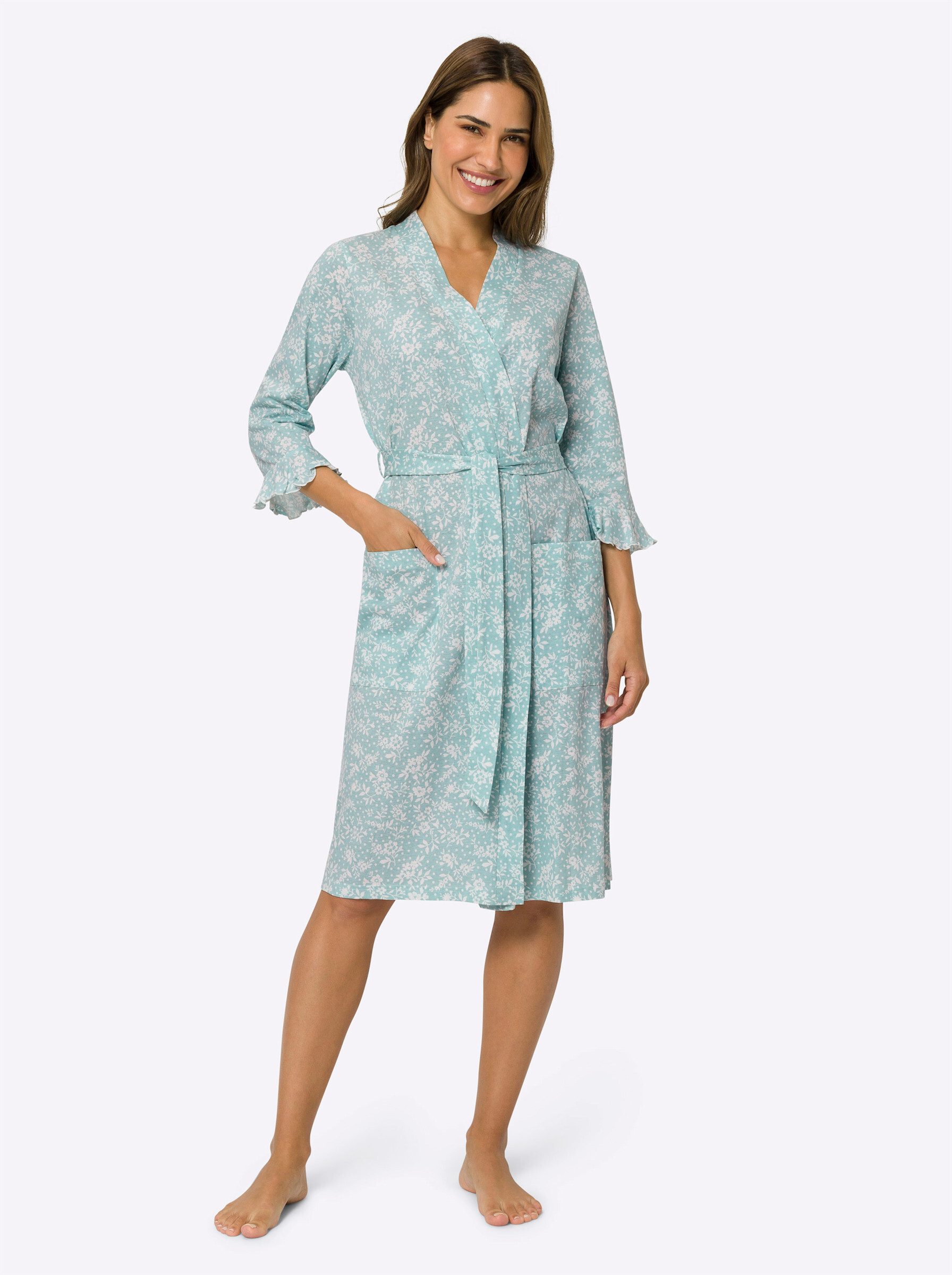 Sieh an! Morgenmantel Morgenmantel ., Baumwolle, Single-Jersey günstig online kaufen