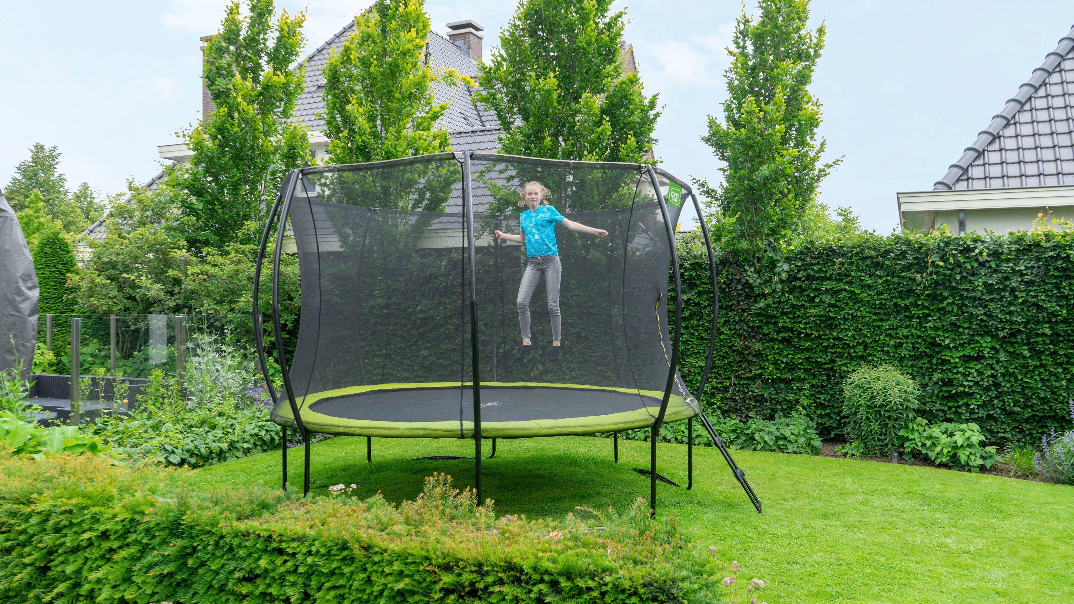 Gartentrampolin EXIT Sicherheitsnetz cm, Ø Silhouette, 244 mit