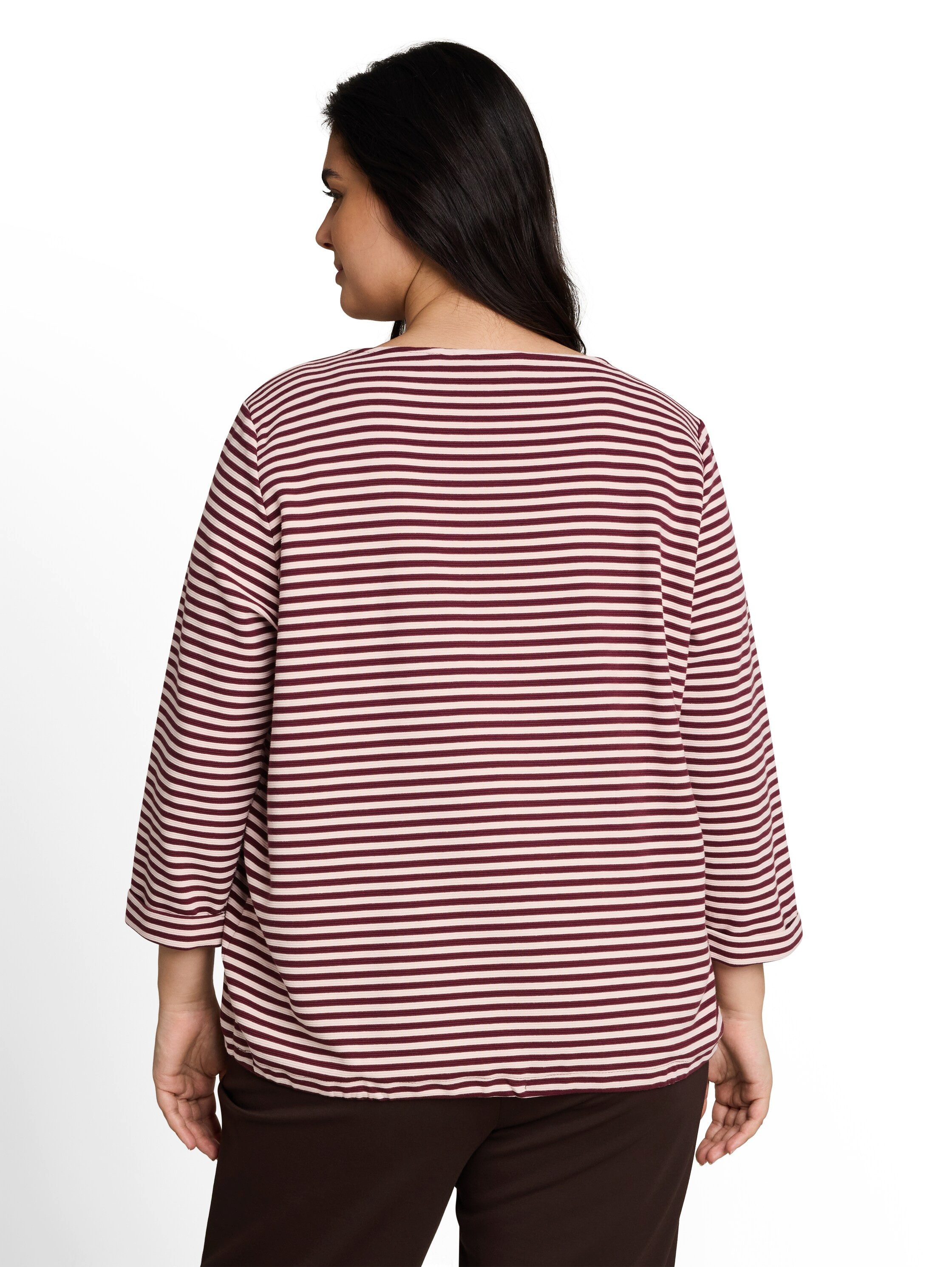TOM TAILOR PLUS T-Shirt TTP T-Shirt mit Streifen Muster
