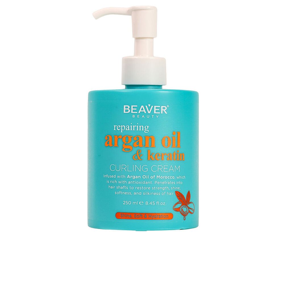 Beaver Haarpflege-Set LOCKENCREME MIT ARGANÖL UND KERATIN