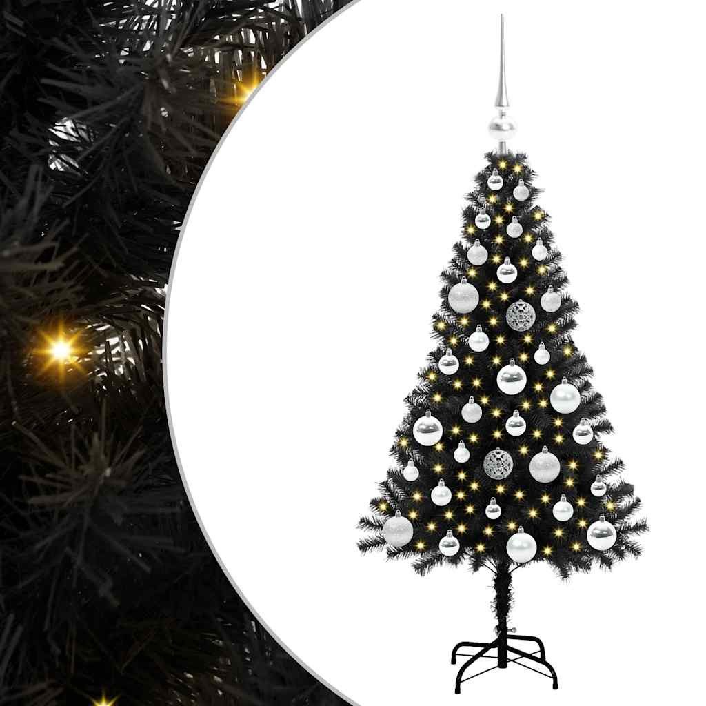 Künstlicher Weihnachtsbaum Weihnachtsbaum Schwarz 120 cm PVC