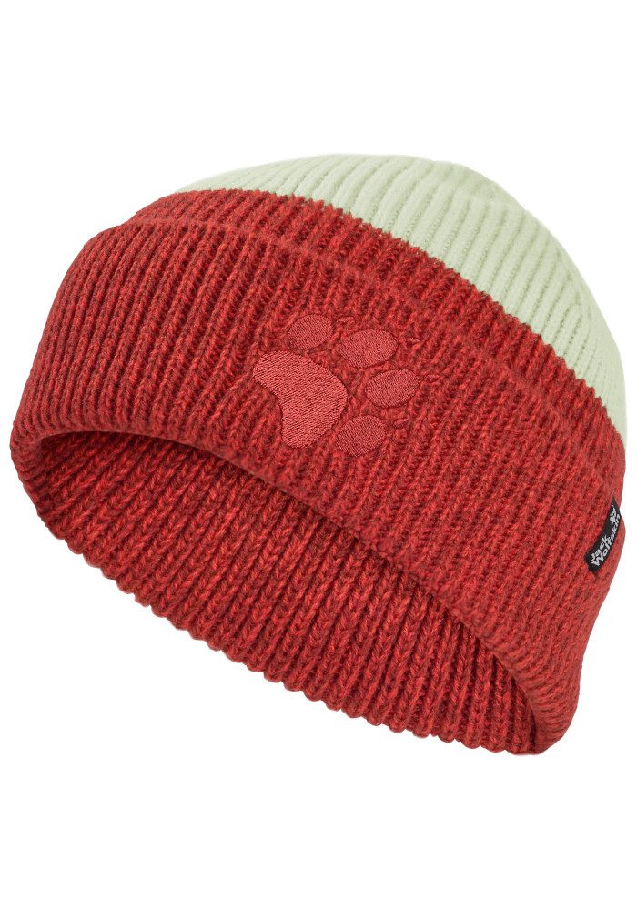 Jack Wolfskin Beanie PAWLY BEANIE K Kinderbeanie, warm, Colorblocking-Look