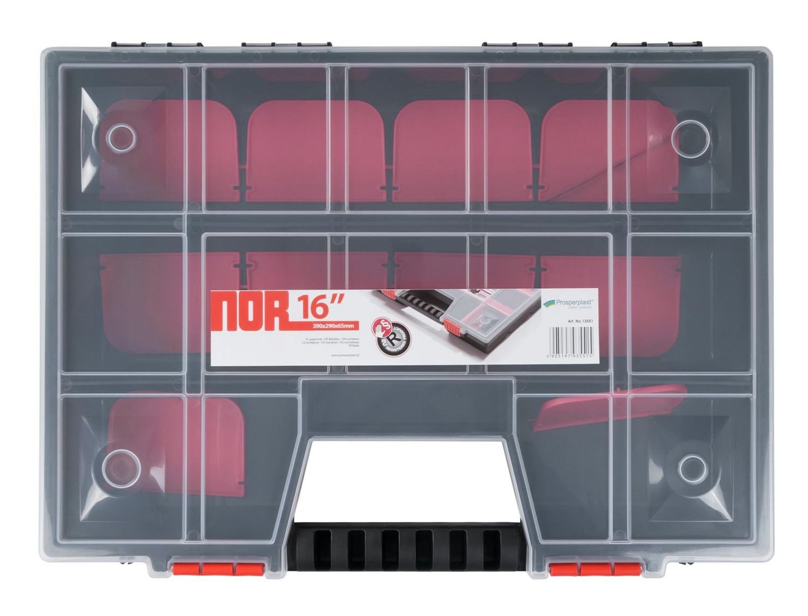 Kistenberg Werkzeugbox XL Organizer 390x290x65mm Sortierbox Sortimentskasten Sortierkasten Sc