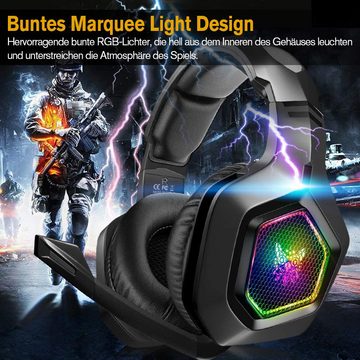 Bothergu Gaming-Headset (Gaming Headset PC für PS4, Xbox one, Laptop Mac Handy Tablet)