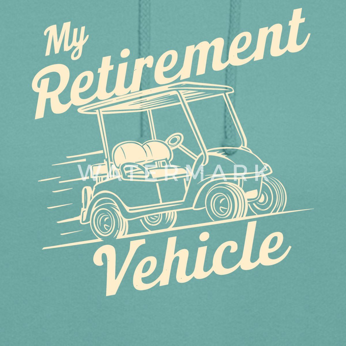 Spreadshirt Hoodie My Retirement Vehicle Lustiges Golfcart Motiv Unisex Hoodie (1-tlg)