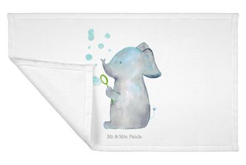 Mr. & Mrs. Panda Handtuch Elefant Seifenblasen - Weiß - Geschenk, lustige Sprüche, Tiere, Frott, (1-St), Bunt bedruckt