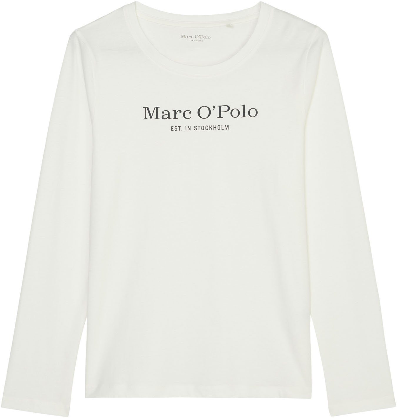 Marc O'Polo Langarmshirt Mix & Match Cotton Rundhalsausschnitt, Single Jers günstig online kaufen