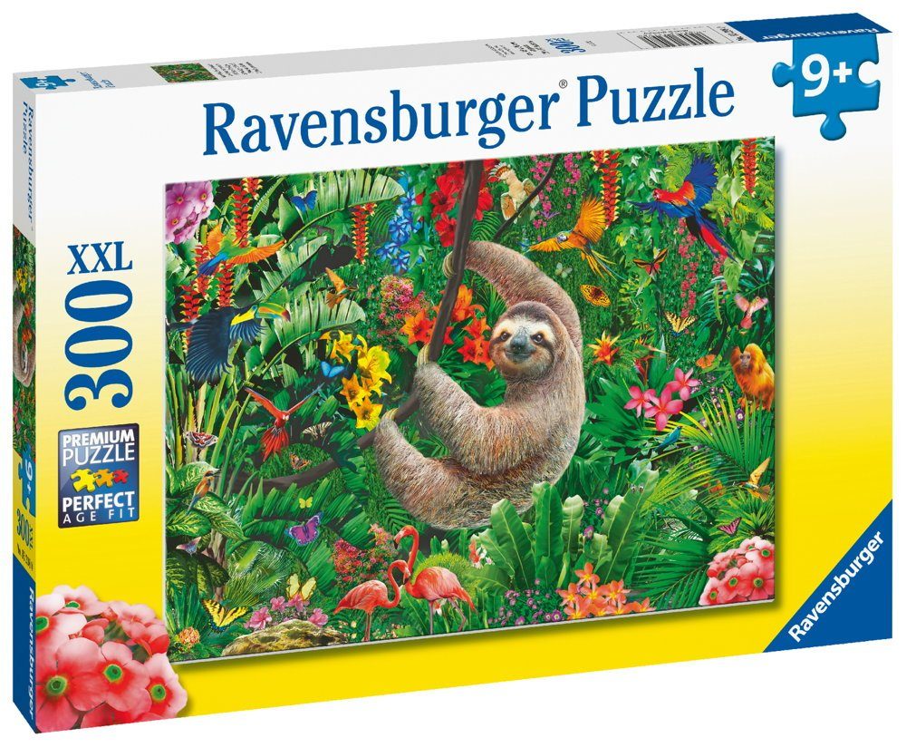 Ravensburger Puzzle 300 Teile Ravensburger Kinder Puzzle XXL Gemütliches Faultier 13298, 300 Puzzleteile