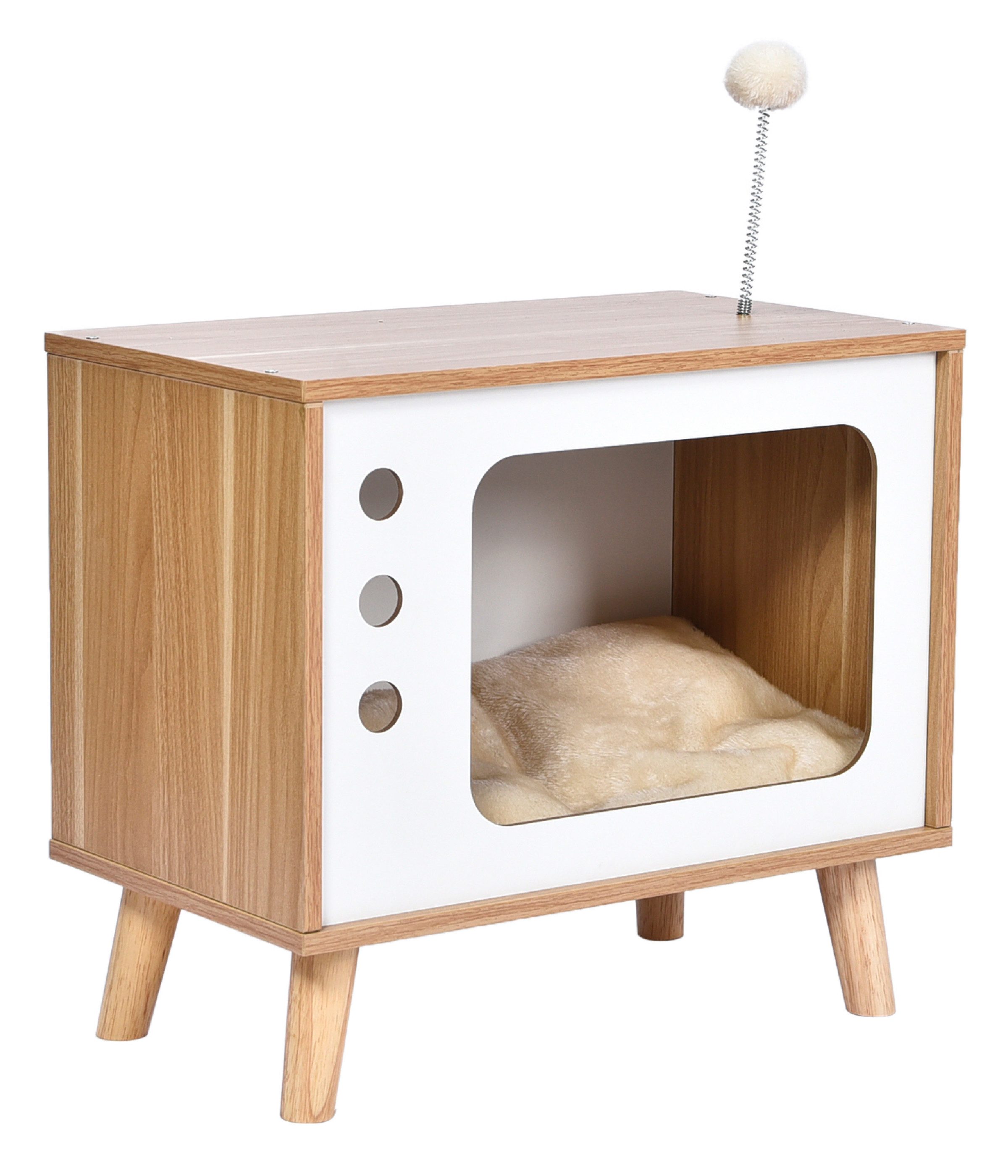 Dehner Kratzbaum, Stilvolles Katzenhaus für Innen