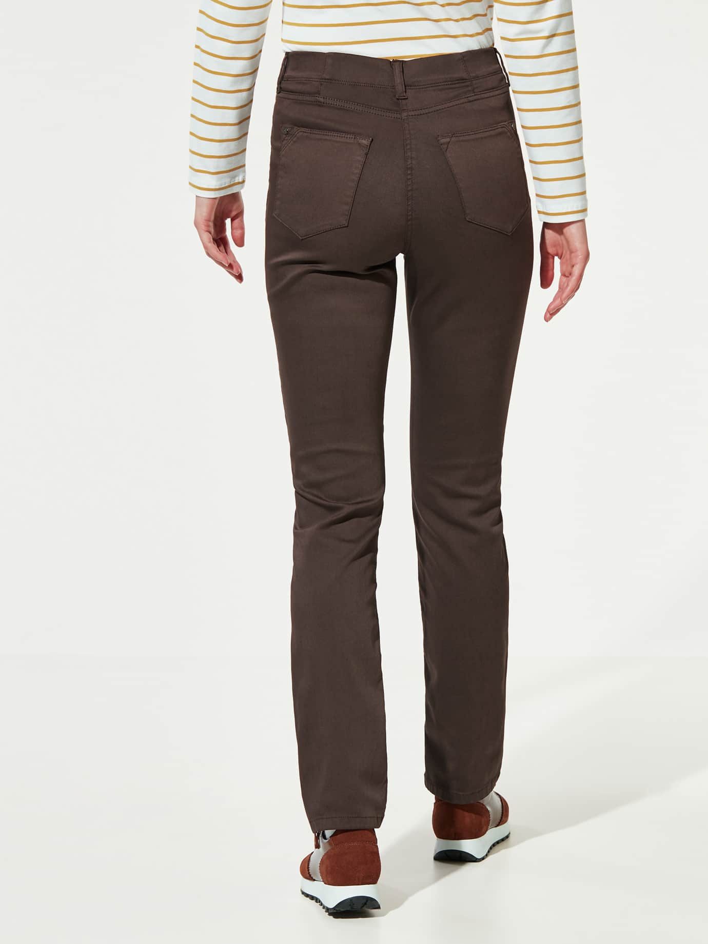 Walbusch Stretch-Jeans Damen Yoga-Jeans Ultrastretch Stretch-Jeans Comfort-Bund Regular fit Bis zu 50% Dehnanteil, Five-Pocket, bügelfrei & pflegeleicht