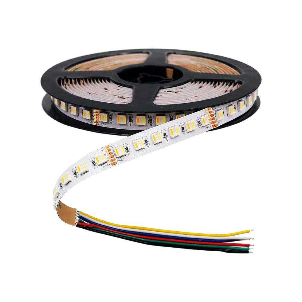 V-TAC LED Stripe 5-10 Meter RGB-CCT LED Streifen 6 Polig 24 Volt 60 LEDs pr günstig online kaufen