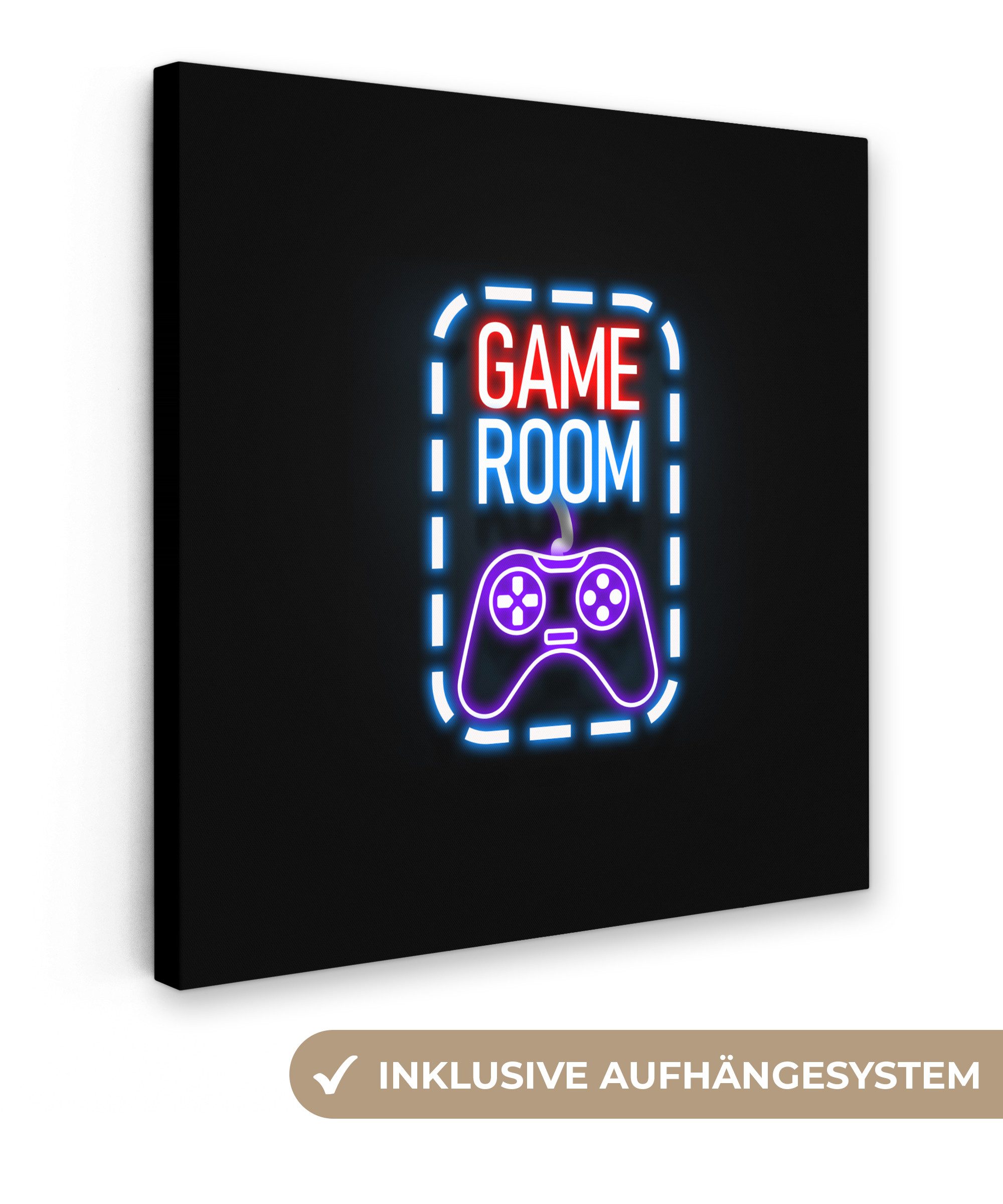 OneMillionCanvasses® Leinwandbild Neon - Zitate - günstig online kaufen