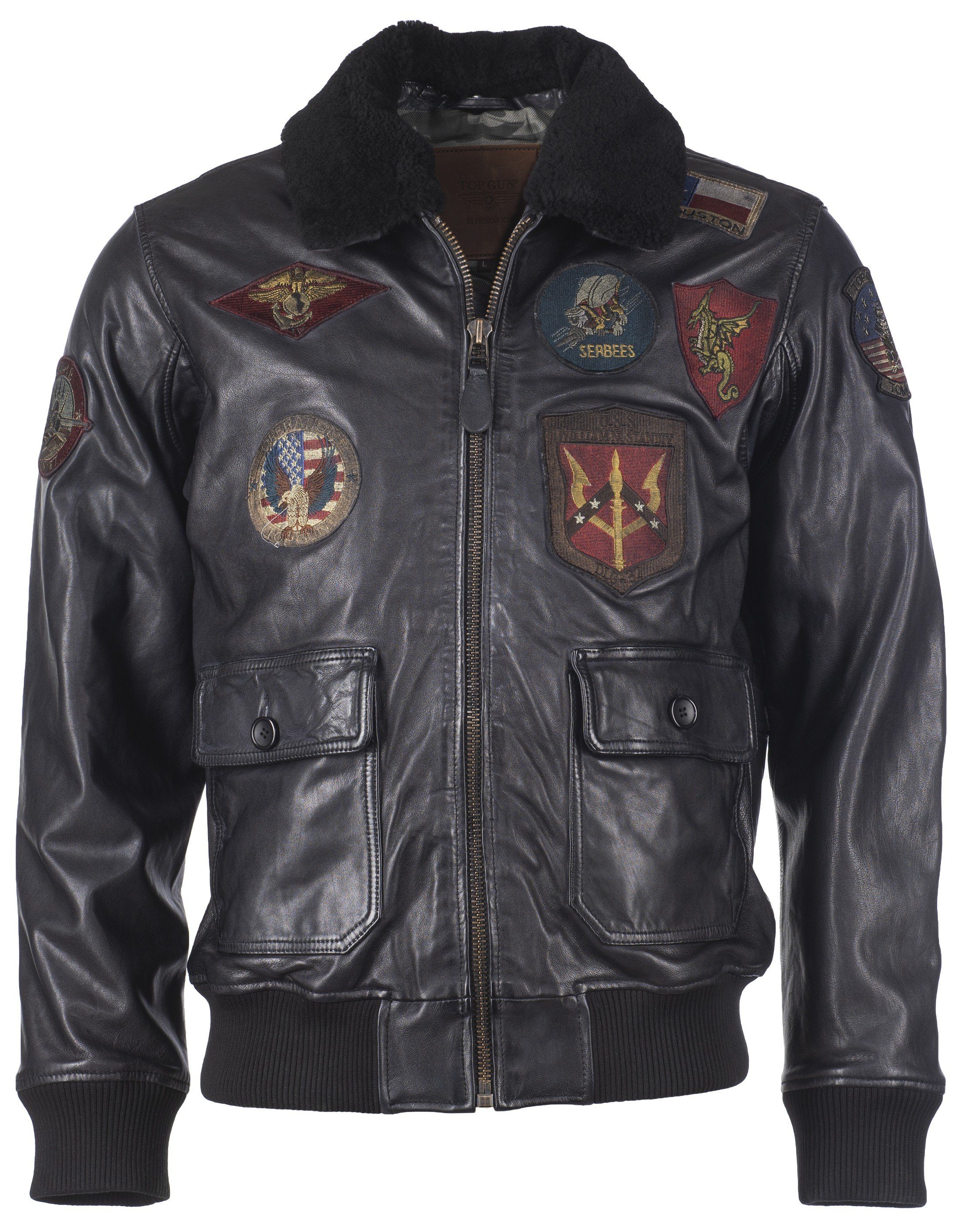 TOP GUN Lederjacke TGJ1001