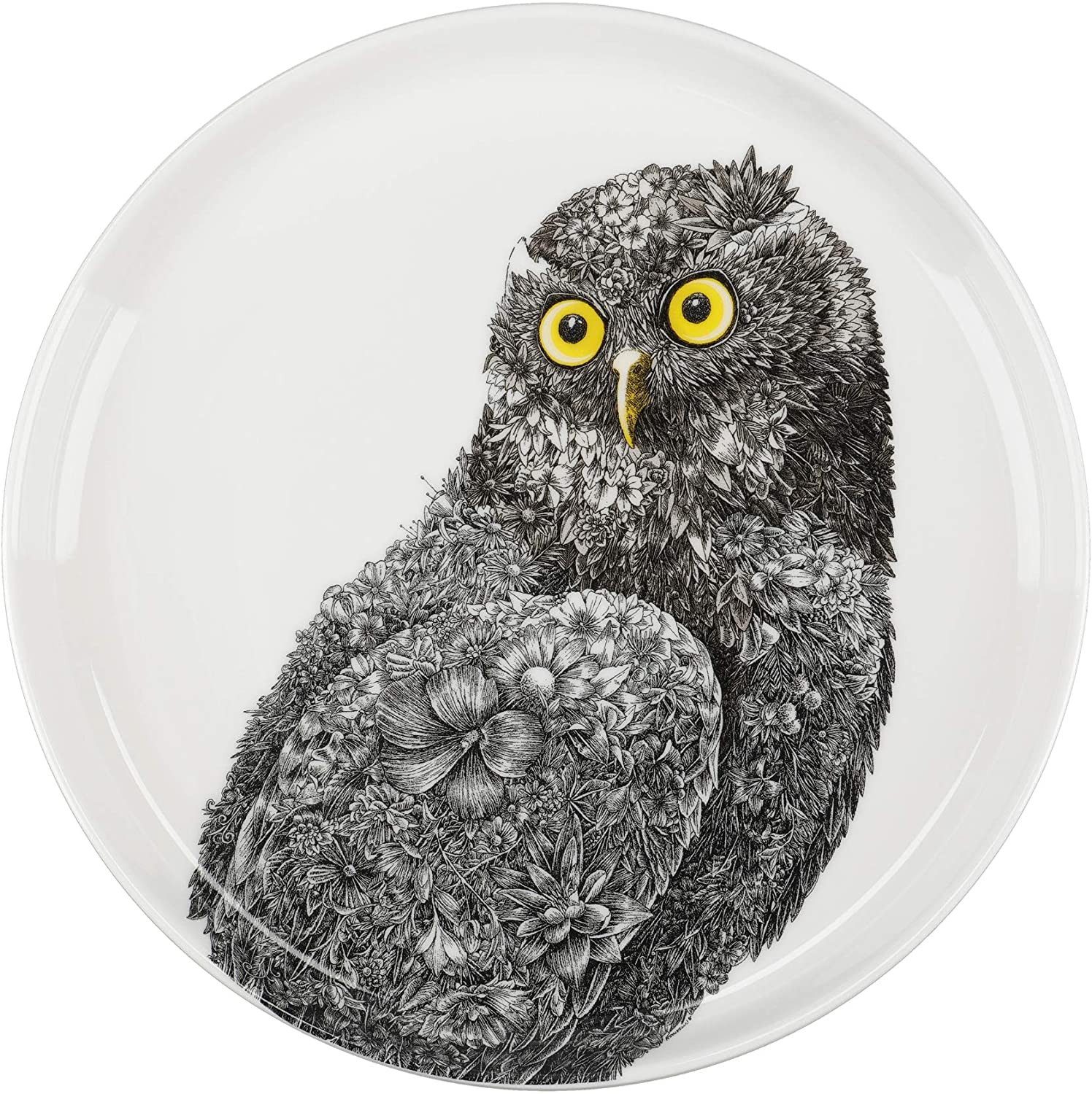 Maxwell & Williams Teller Eule Speiseteller 21cm Owl Marini Ferlazzo, (1 St), Porzellan Keramik Essteller für Abendessen, Mittag, Frühstück