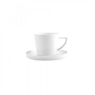 Karaca Kaffeeservice Salvare für 6 Personen Teetasse und Untertasse Set, 12 Teilig, Weiß