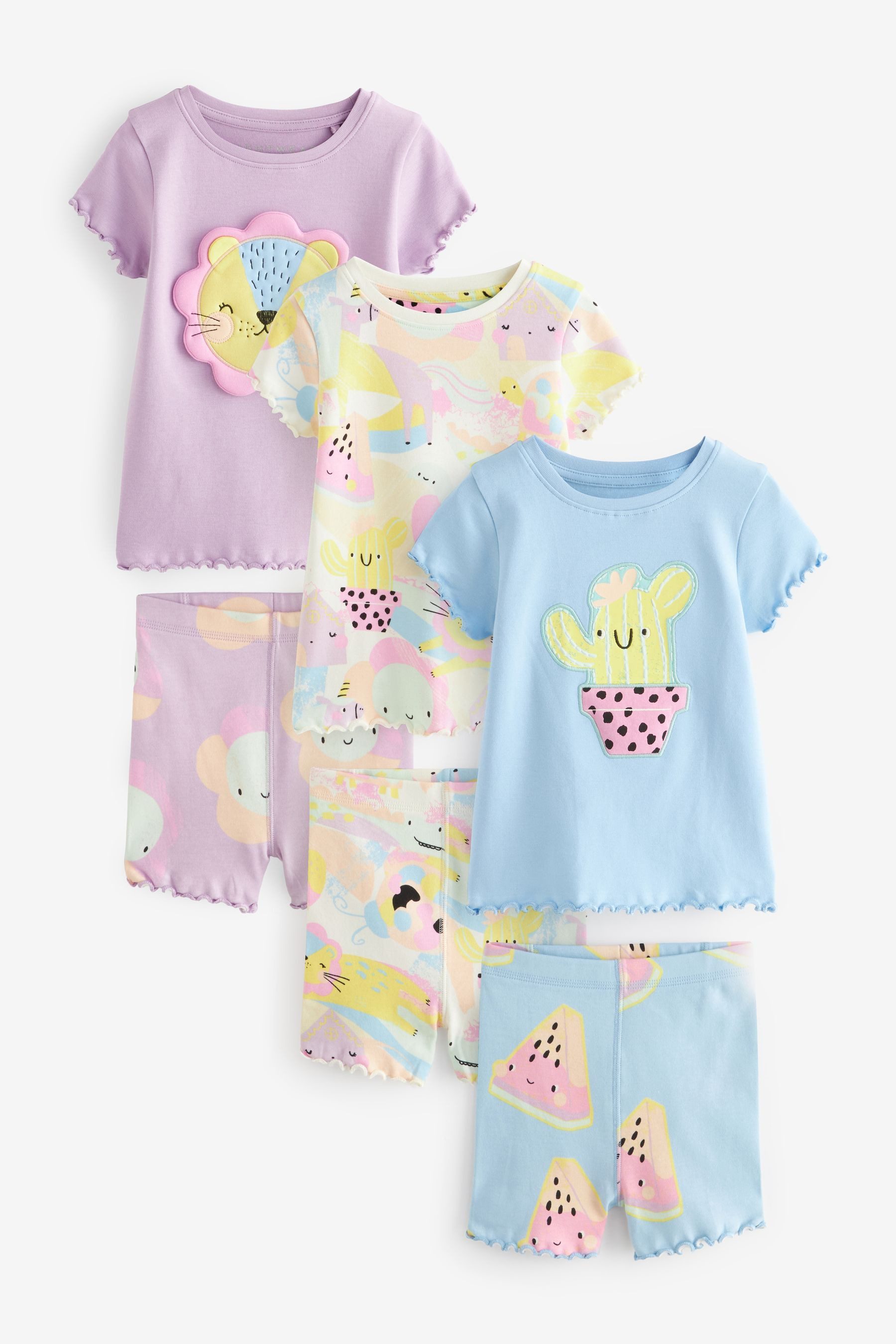Next Pyjama Kurze Schlafanzüge, 3er-Pack (6 günstig online kaufen