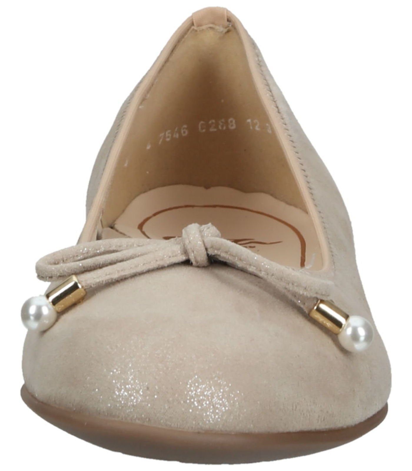 Ballerina Ballerinas Veloursleder Sand Ara