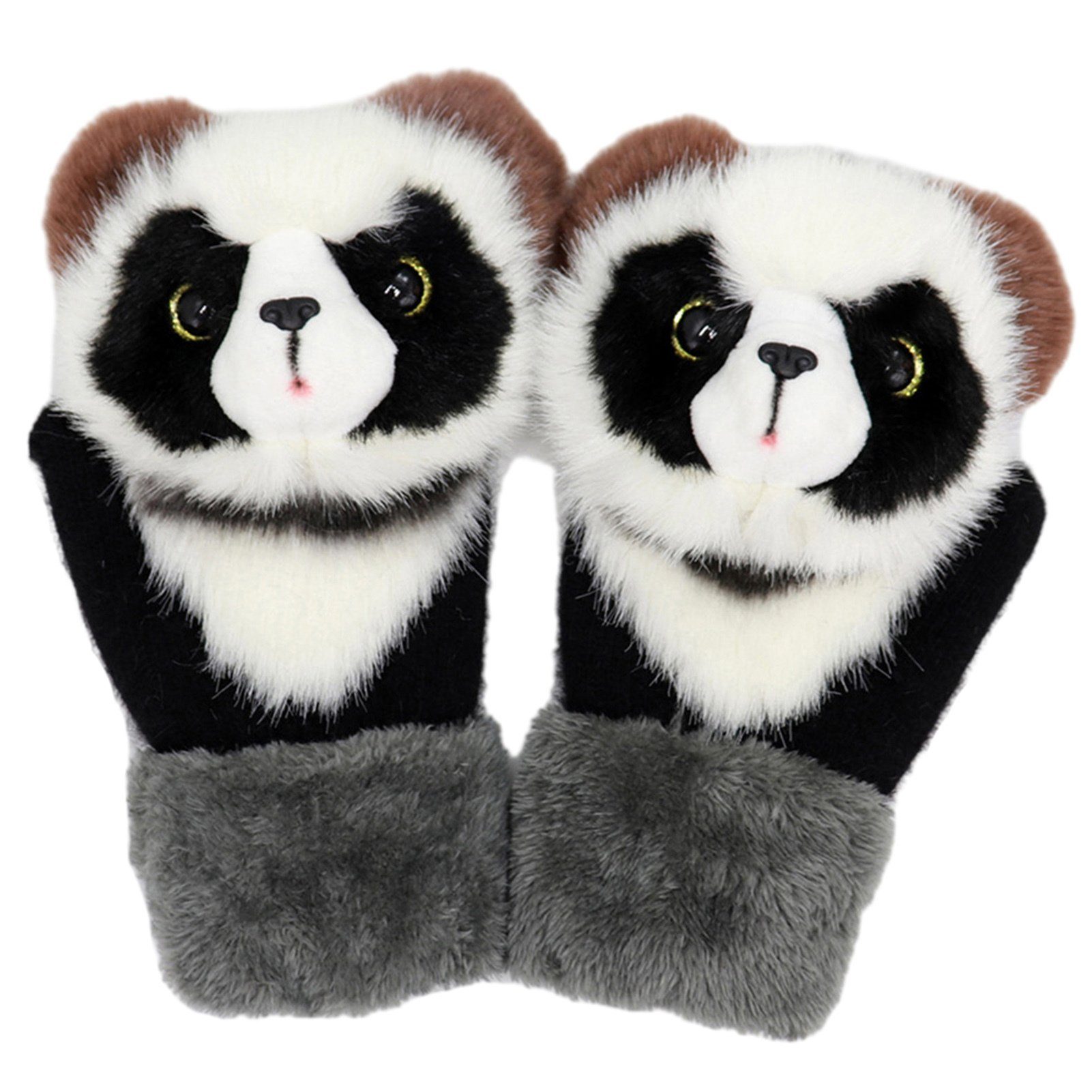Halten Atmungsaktive Blusmart Warme, Niedliche Erwachsener Winter-Tierhandschuhe B Für Damen Trikot-Handschuhe