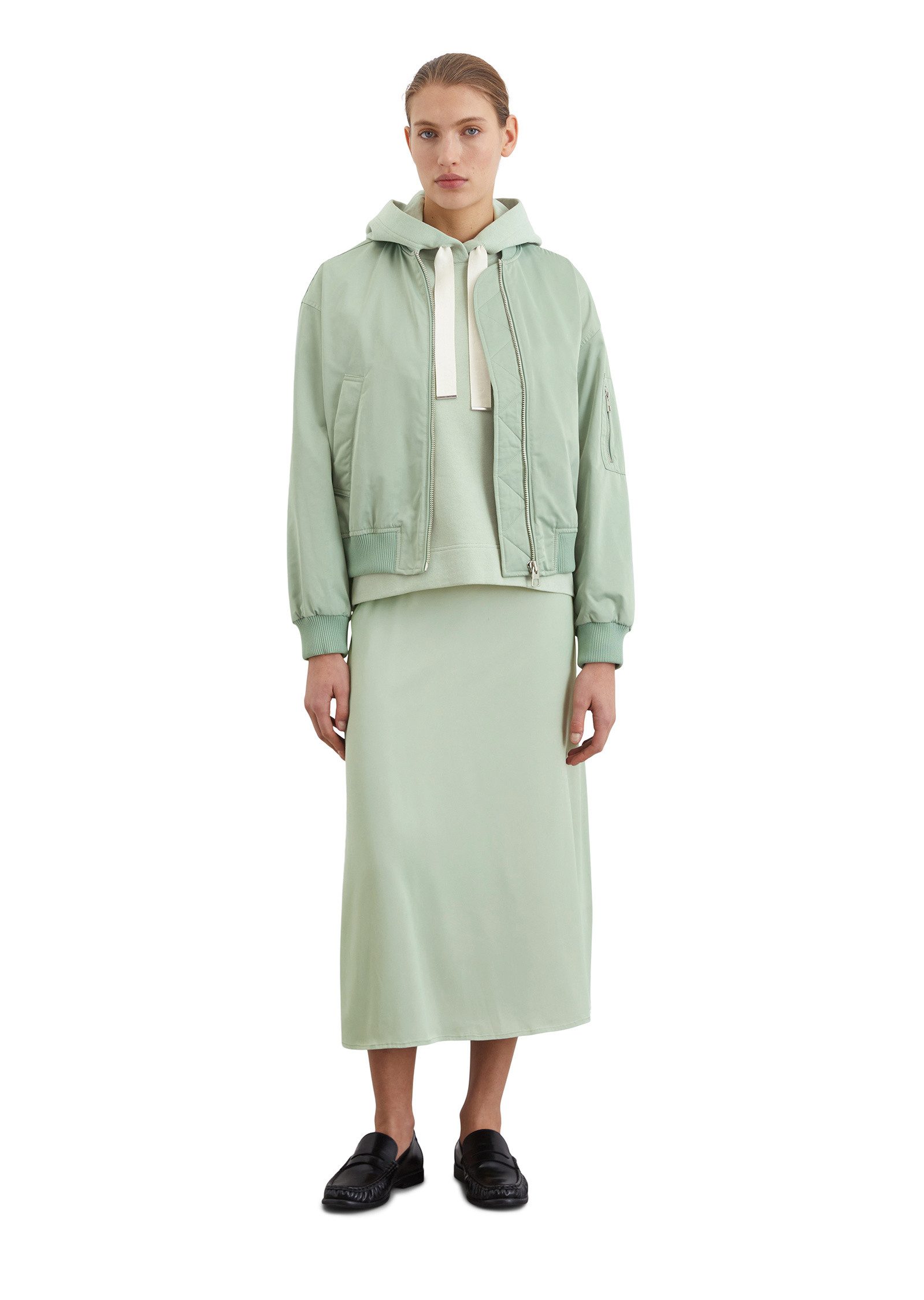 Marc O'Polo Outdoorjacke aus recyceltem Polyester-Twill