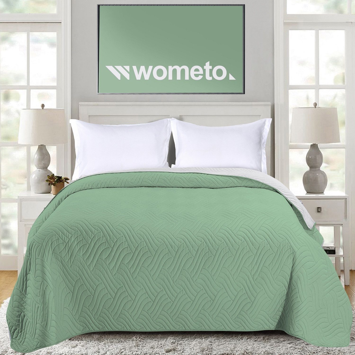 wometo Tagesdecke Wendedecke XXL aus samtweicher günstig online kaufen