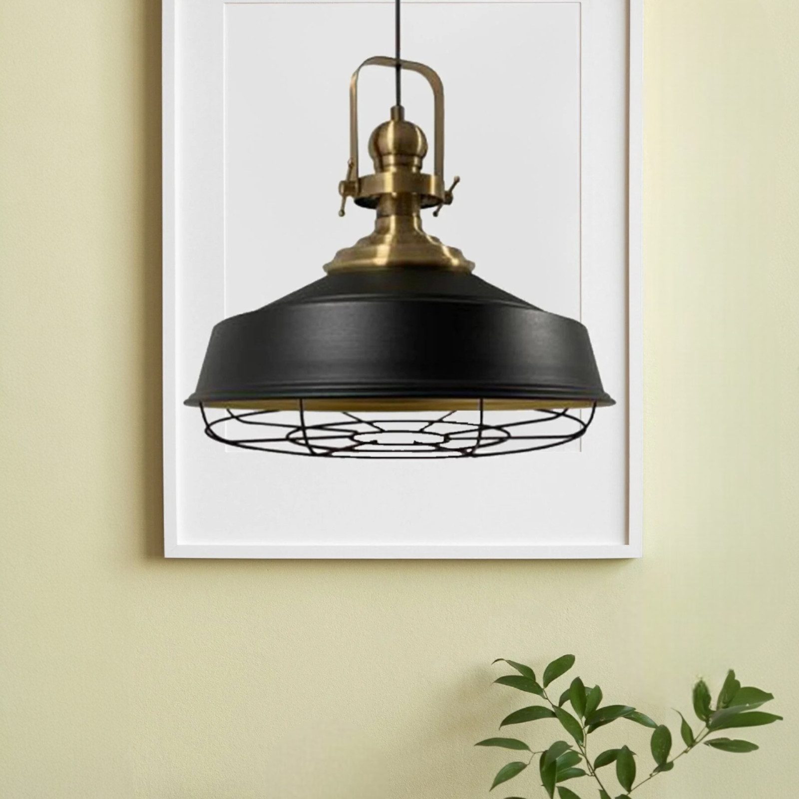 Bamyum Pendelleuchte Pendelleuchte Draht Metall Modern Hängelampe, ohne Leuchtmittel