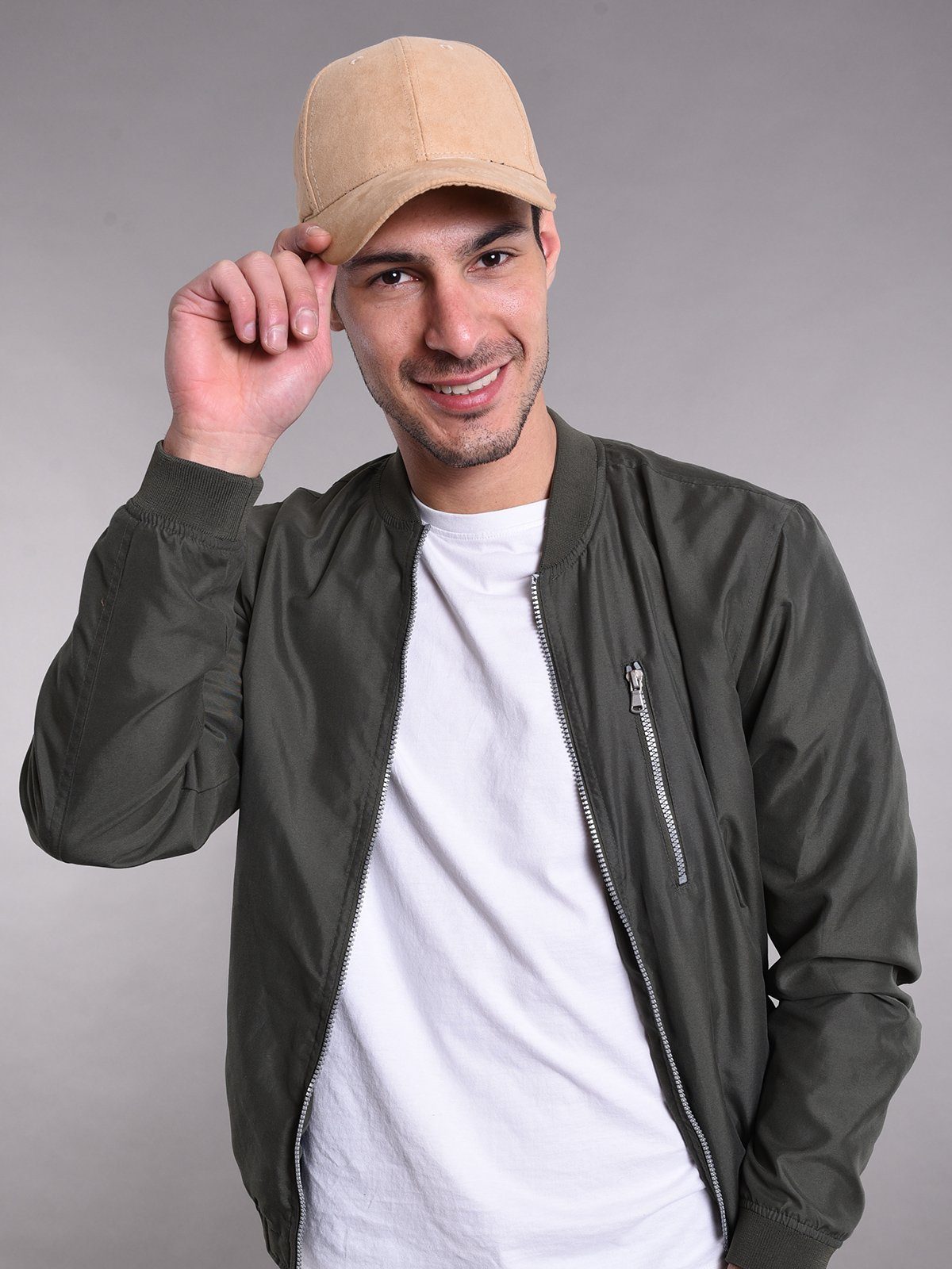 styleBREAKER Baseball Cap Cap in Wildleder Optik (1-St)