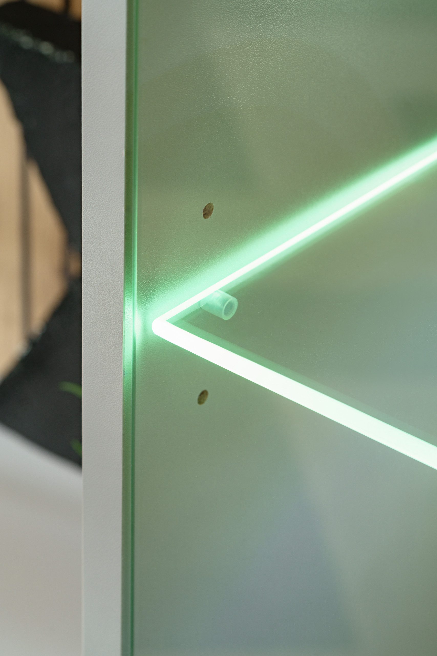 ASM-Moebel Wohnwand Wohnwand Anbauwand XARI mit Led und Push - Click, Mit Led Beleuchtung und Push-Click System – Bild 4 von 5