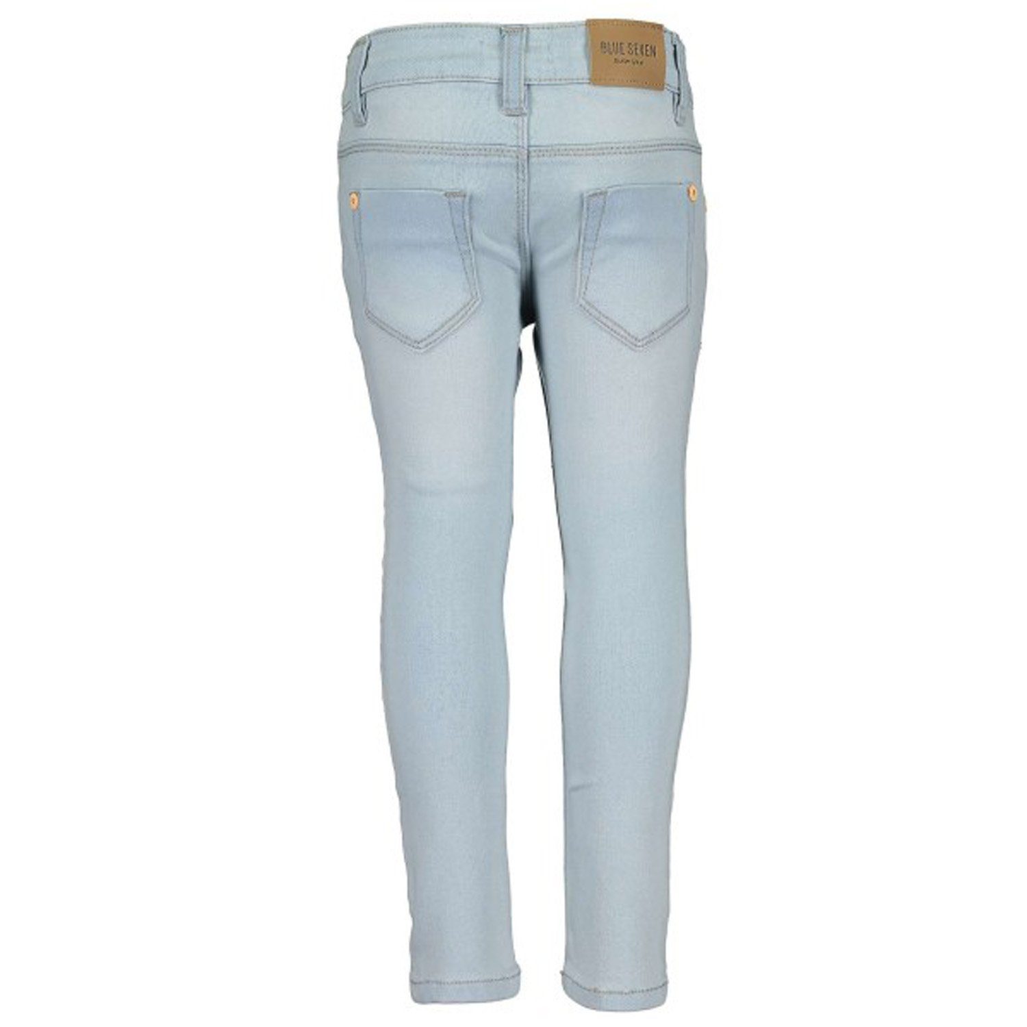 Seven Blue mit Mädchen Jog-Jeans 5-Pocket-Hose Kinder Schmetterling-Pailletten-Stickerei Hose