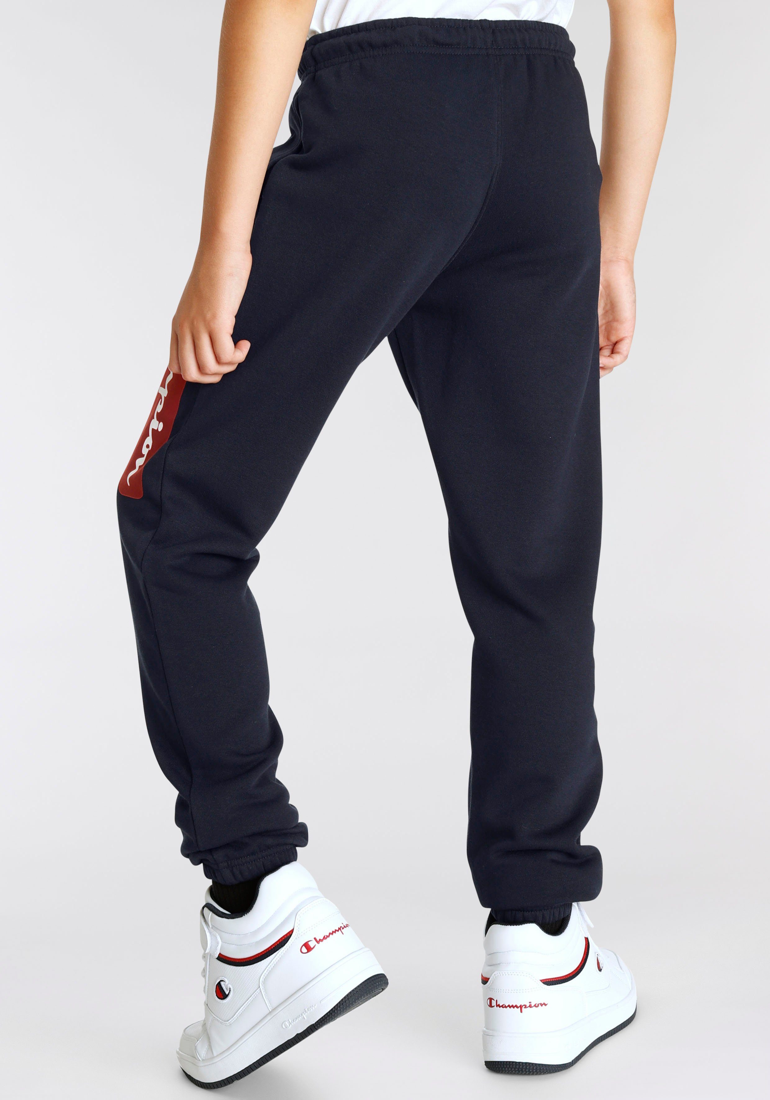 - Shop Pants für Champion Elastic Graphic Cuff marine Jogginghose Kinder