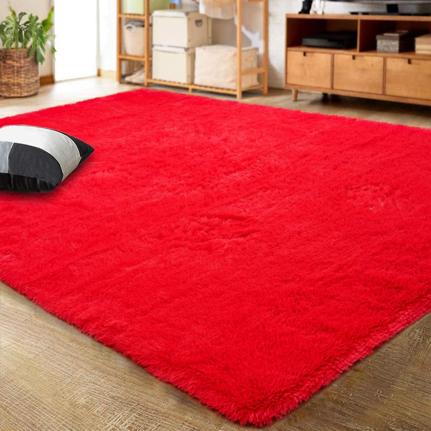 Lochas Hochflor-Teppich Hochflor-Teppich weich & kuschelig für Wohnzimmer und Schlafzimmer