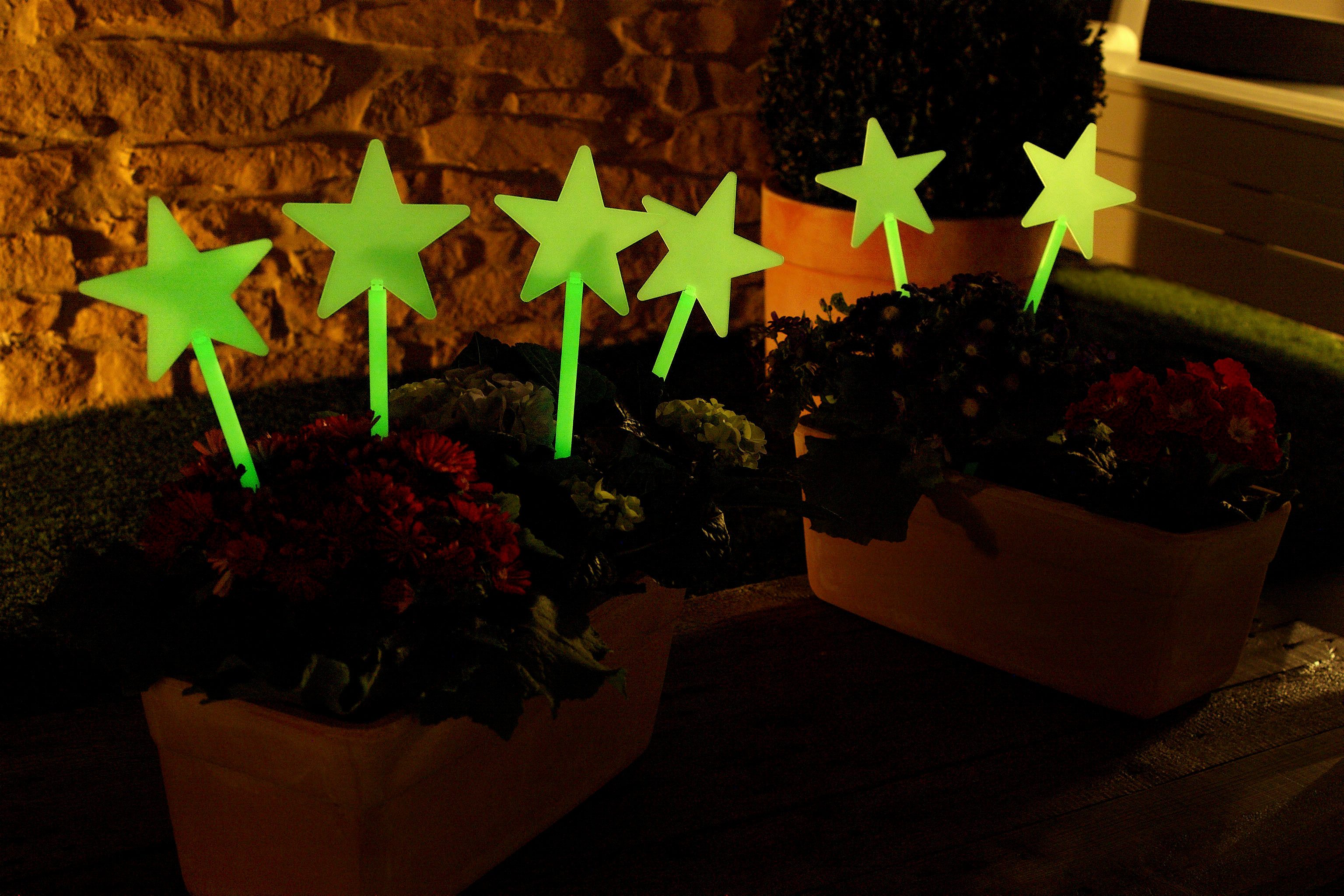 Ruco Dekostern Glow in the Dark, 10 St., aus fluoreszierendem Kunststoff