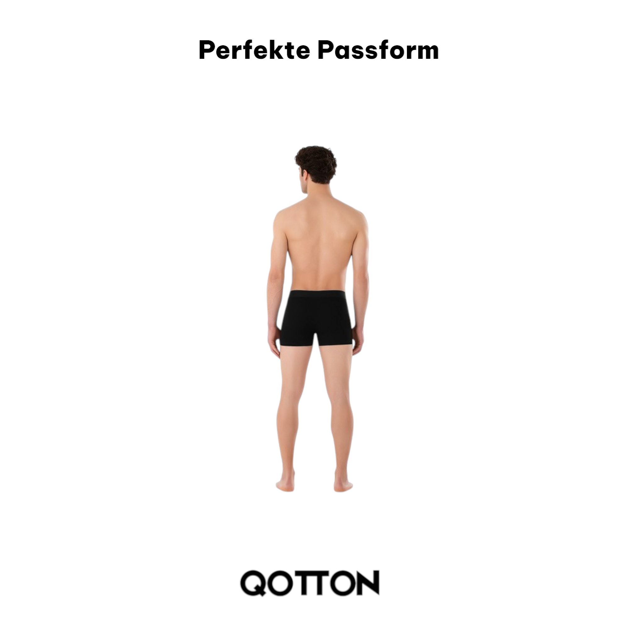 Qotton Boxershorts 6er-Pack Boxershort Unterwäsche ohne kratzenden Zettel