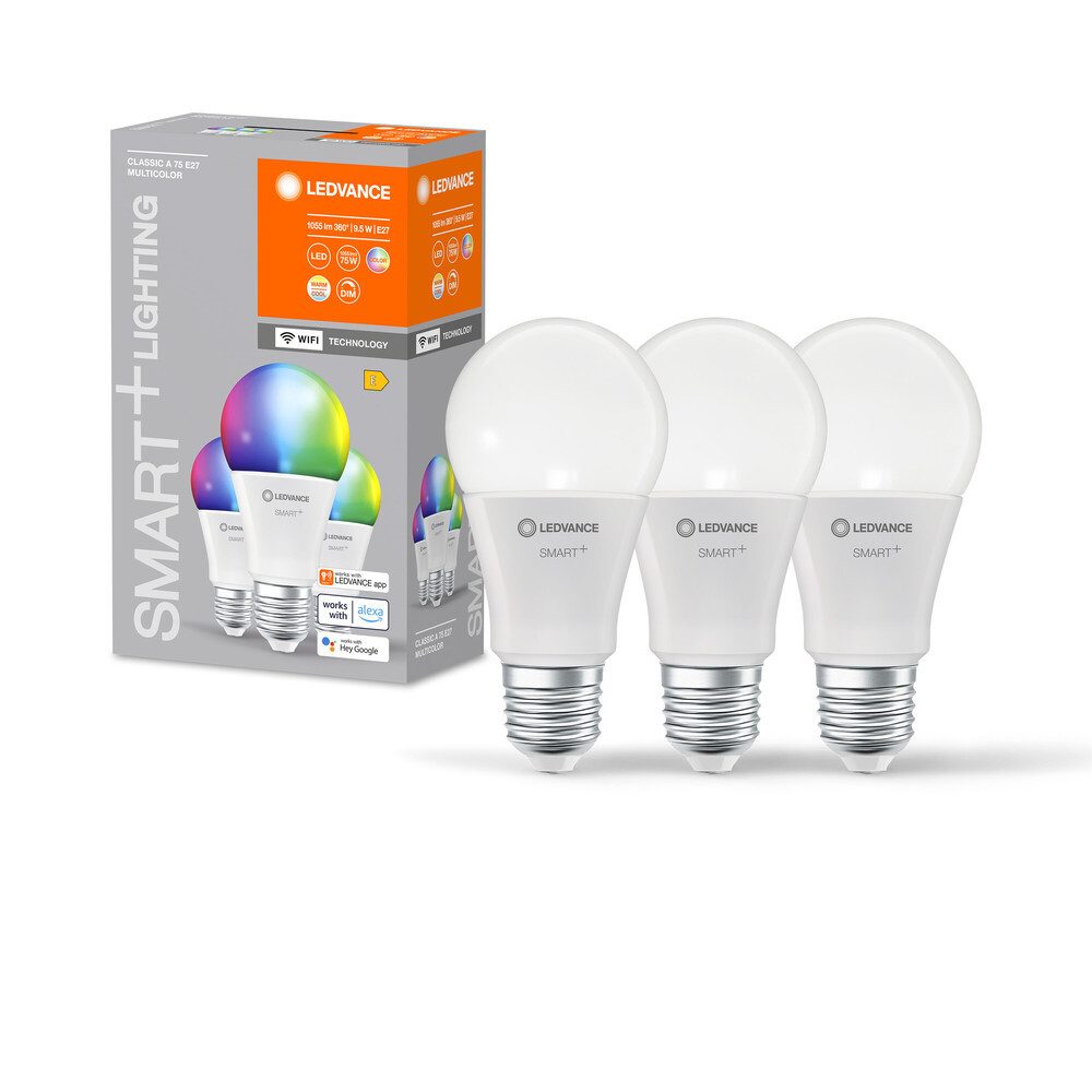 LED-Leuchtmittel E27, 9,5W, 6500K, 1055lm, warmweiß