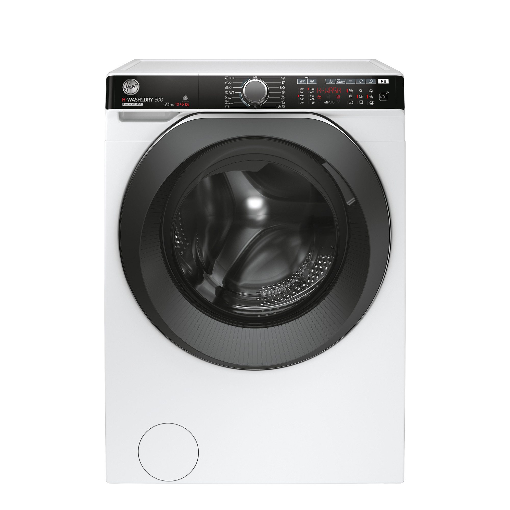 Hoover Waschtrockner HDP4106AMBC7/1-S, 10 kg, 6 kg, 1400 U/min, WiFi & Bluetooth, Dampffunktion, Startzeitvorwahl