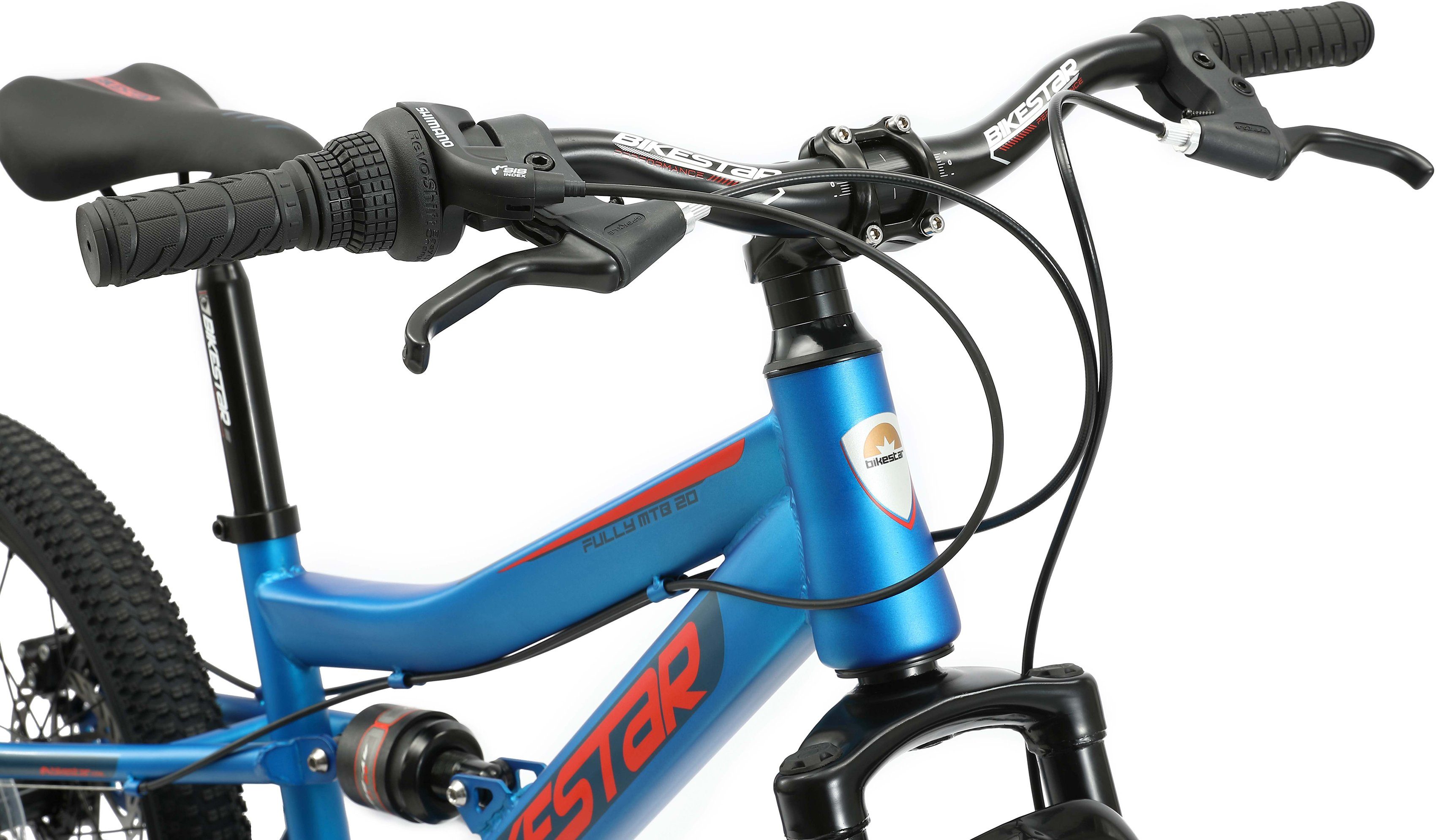 Bikestar Jugendfahrrad, 7 Gang Shimano RD-TY21 Schaltwerk, Kettenschaltung