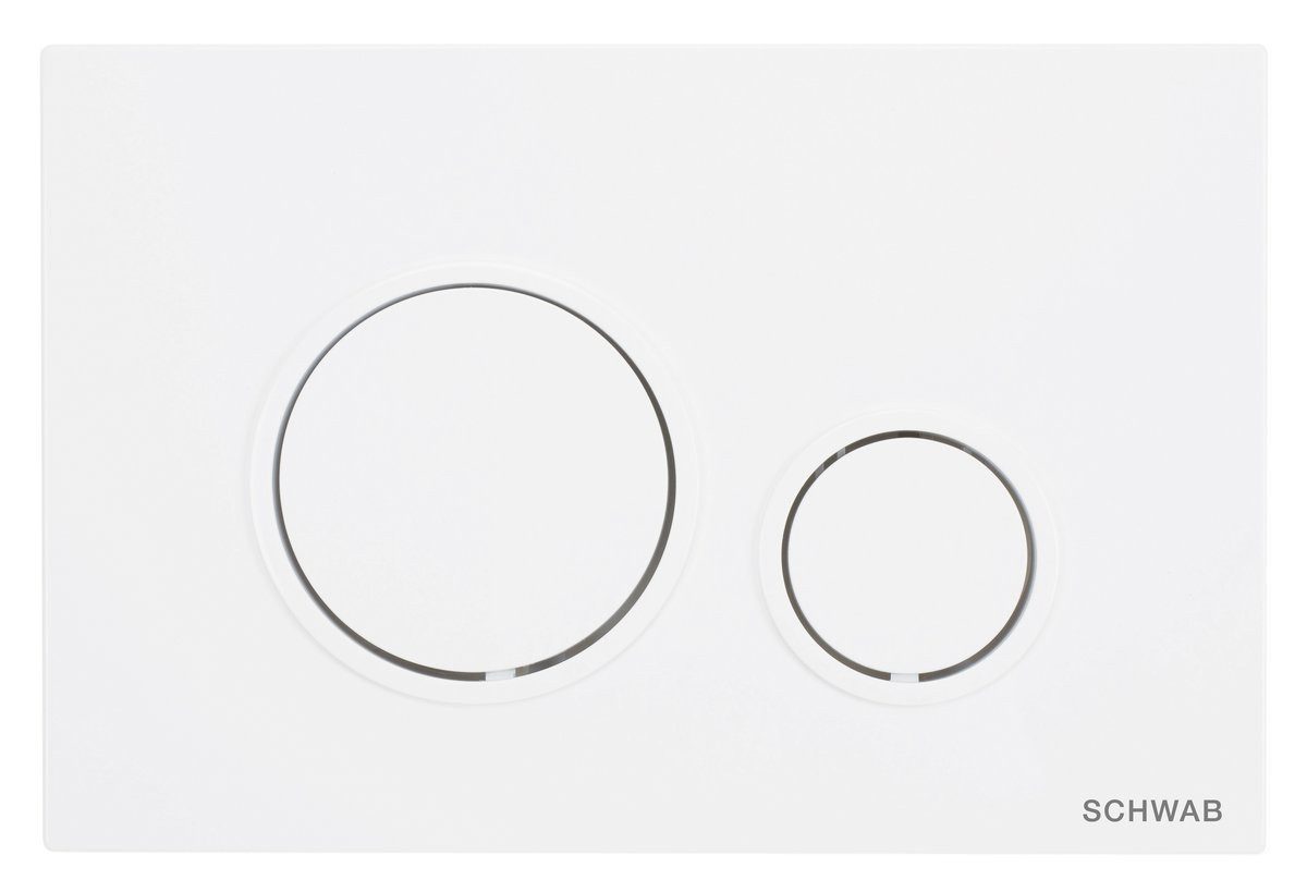 Schwab Betätigungsplatte VELA Betätigungsplatte, 247x165 mm, weiß Glanz, Schwab-P47-0130-0253