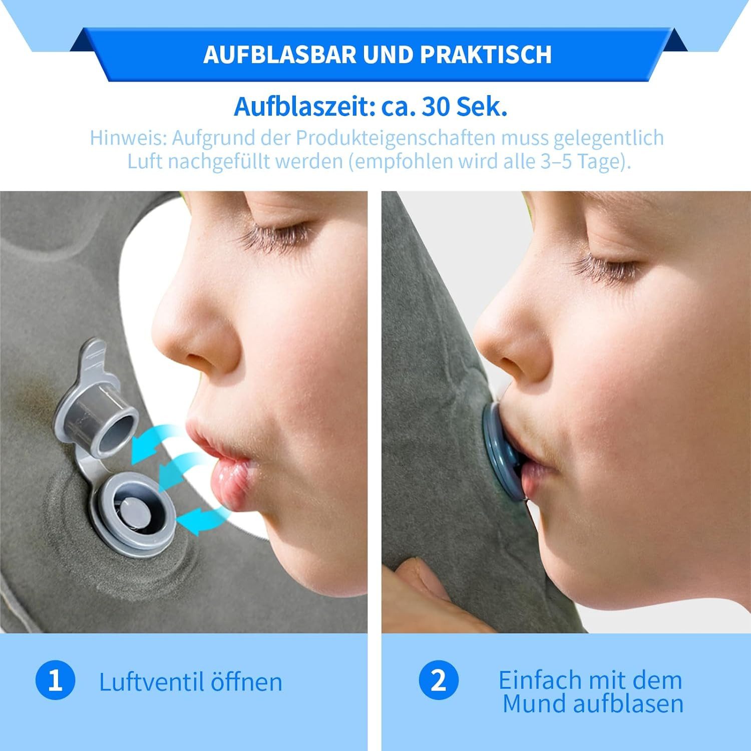 Agger Sitzkissen Aufblasbares Donut Sitzkissen, Orthopädisches Sitzkissen