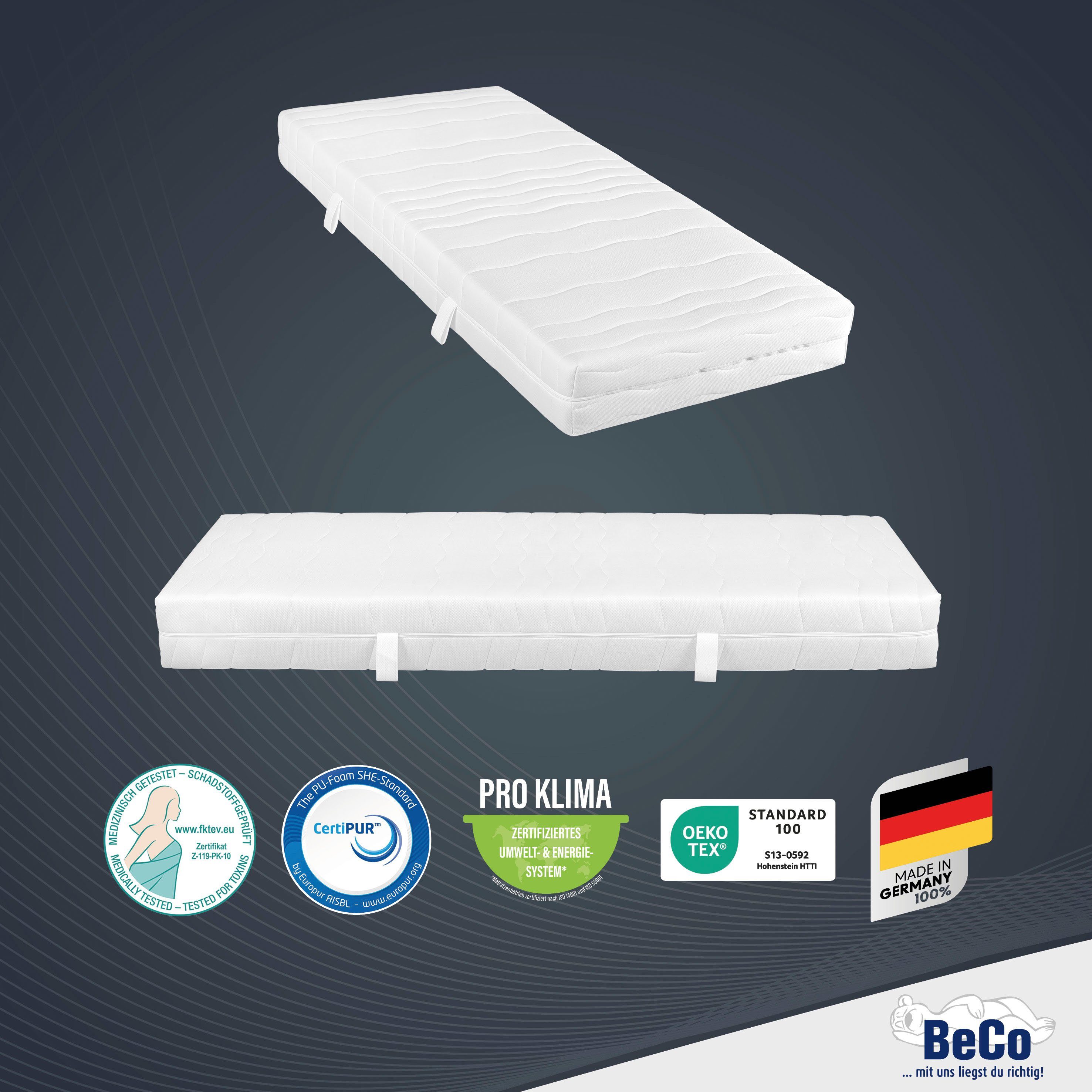 Matratze Komfortschaummatratze weiteren cm erhältlich hoch, 2 in Beco, Dreams, Größen 21 90x200 cm und komfortable