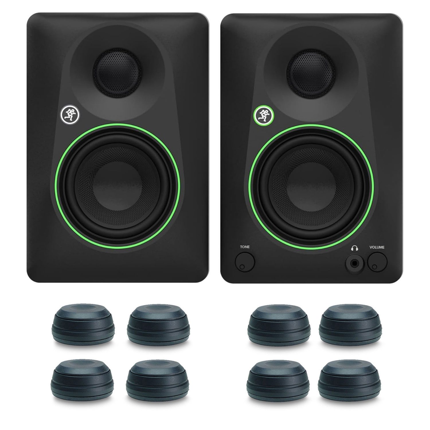 Mackie Studio-Monitore CR3.5BT mit Boxenfüße Bluetooth-Lautsprecher