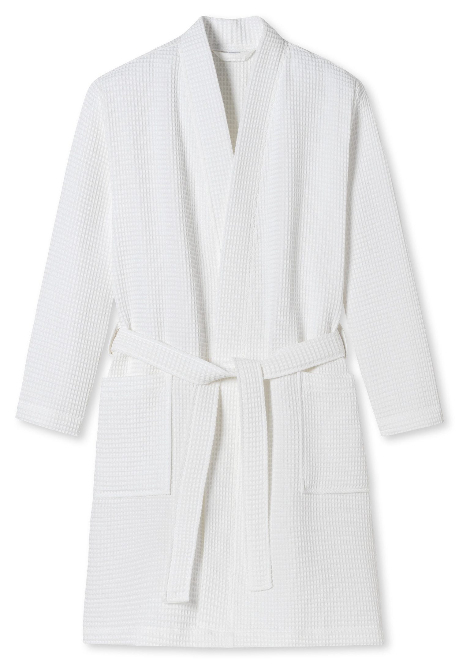 Schiesser Herrenbademantel Essentials, Kurzform, Baumwolle, Schalkragen, Gü günstig online kaufen