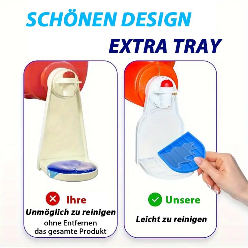 Farbe Matte faltbar, + Waschmittelbecherhalter, orange TUABUR auslaufsicher Flaschenuntersetzer