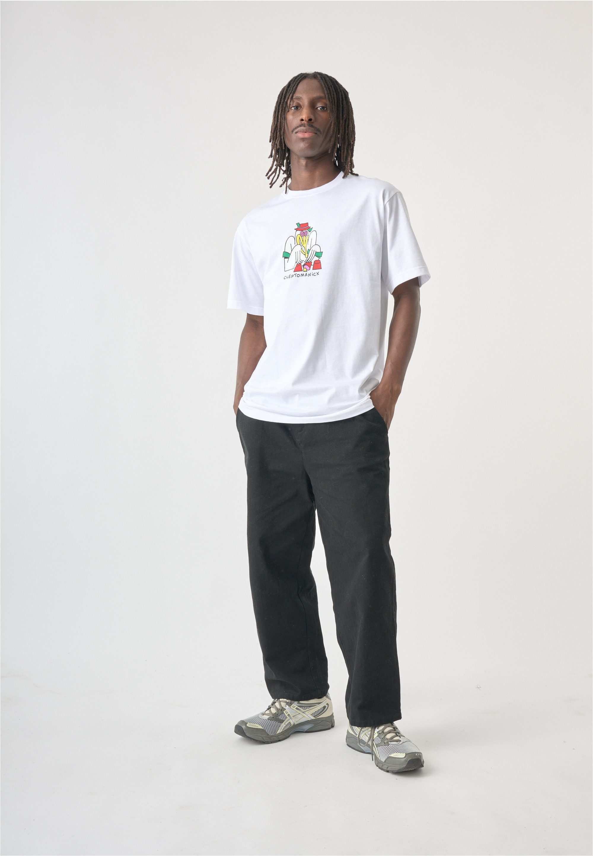 Cleptomanicx T-Shirt mit großem Frontprint
