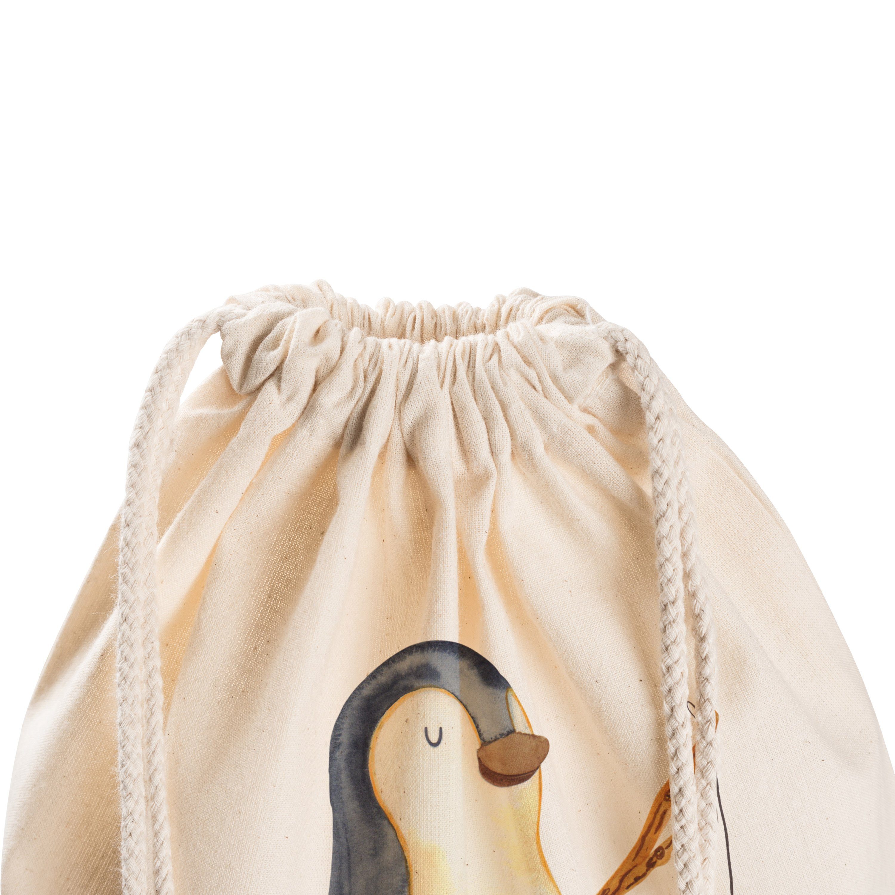Mr. Pinguin - Geschenk, Sportbeutel & Sporttasche (1-tlg) Angler Panda Mrs. Hobby, Transparent - T Kinder,