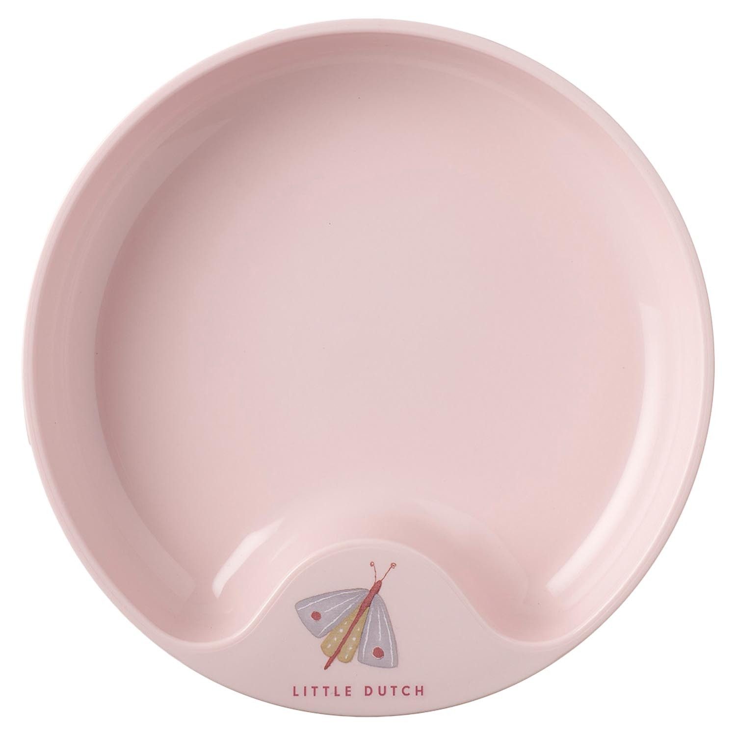 Mepal Teller Kinderlernteller MIO, Ø 17,6 cm, Rosa, (1 St), Kunststoff, Rutschfest, mit erhöhtem Rand