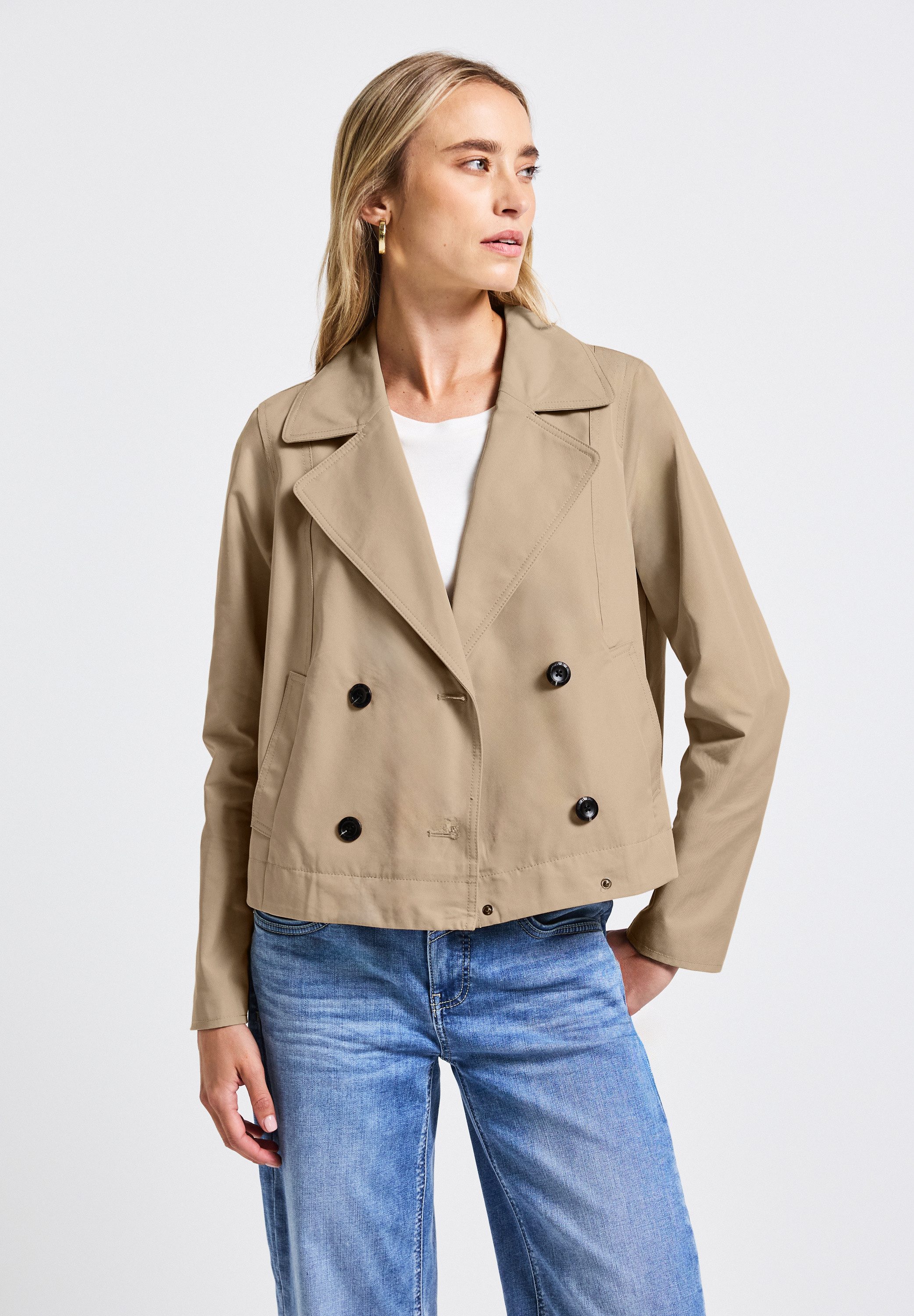 STREET ONE Kurzjacke im soften Baumwoll-Mix