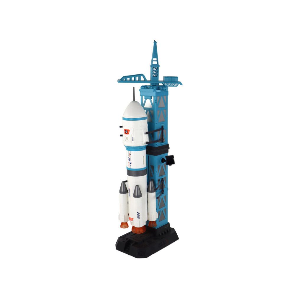 LEAN TOYS Spielzeug-Boot Lean Toys Toy Space Mission Rakete Astronauten Launcher 15 Stück