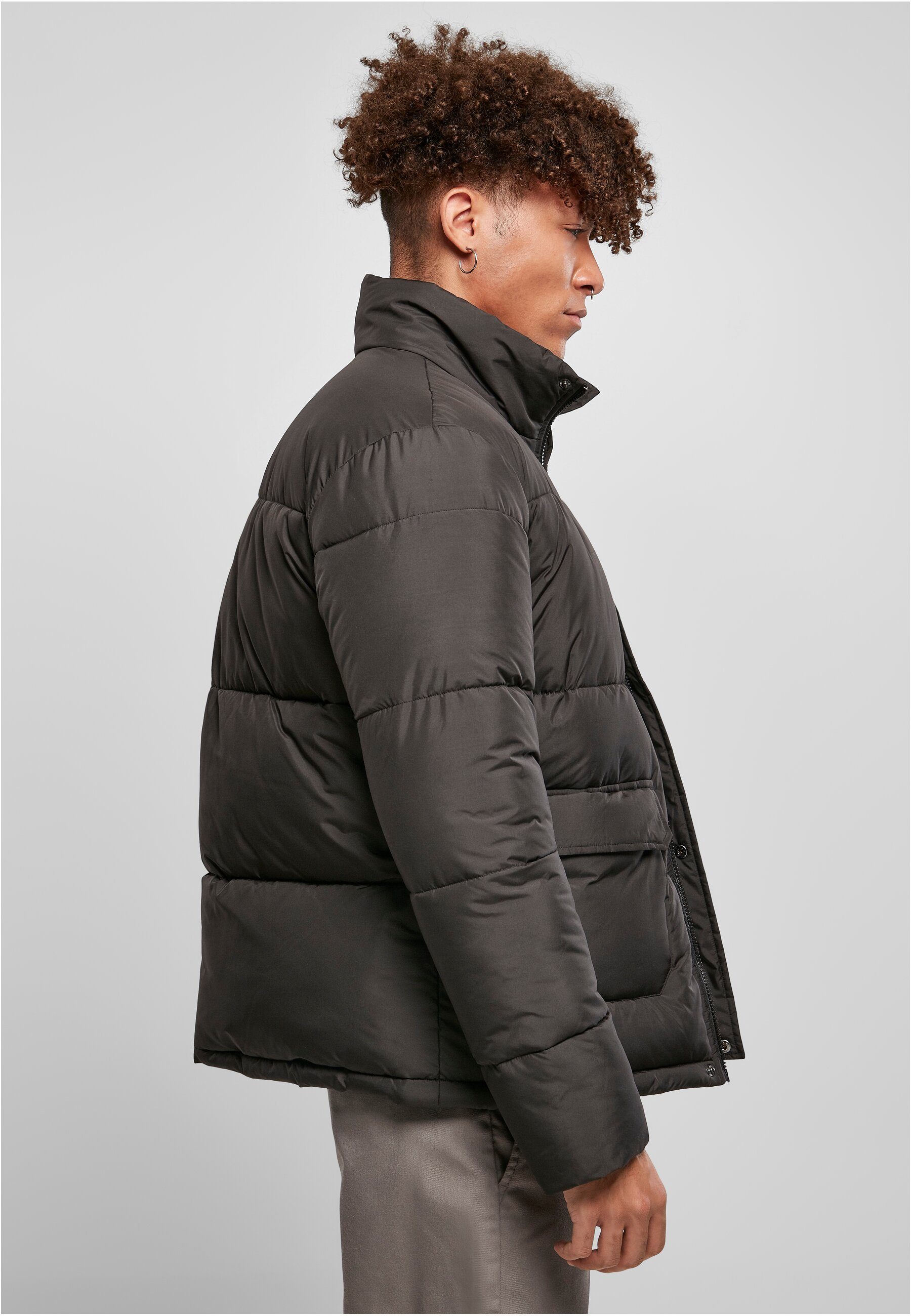 URBAN CLASSICS Winterjacke Herren Puffer black (1-St) Short Jacket