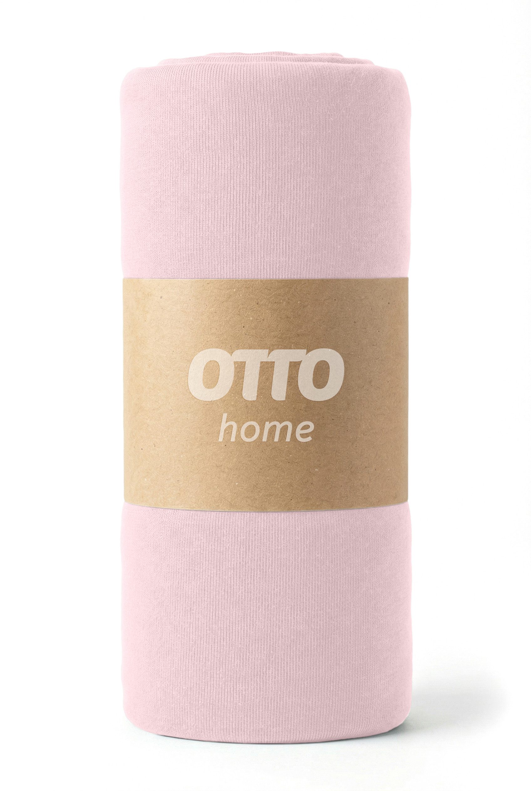 OTTO home Spannbettlaken BLACKBERRY 100% Baumwolle, Jersey, Gummizug: rundum, (1 Stück), für hohe Matratzen bis 28 cm, Bettlaken, Spannbetttuch, pflegeleicht