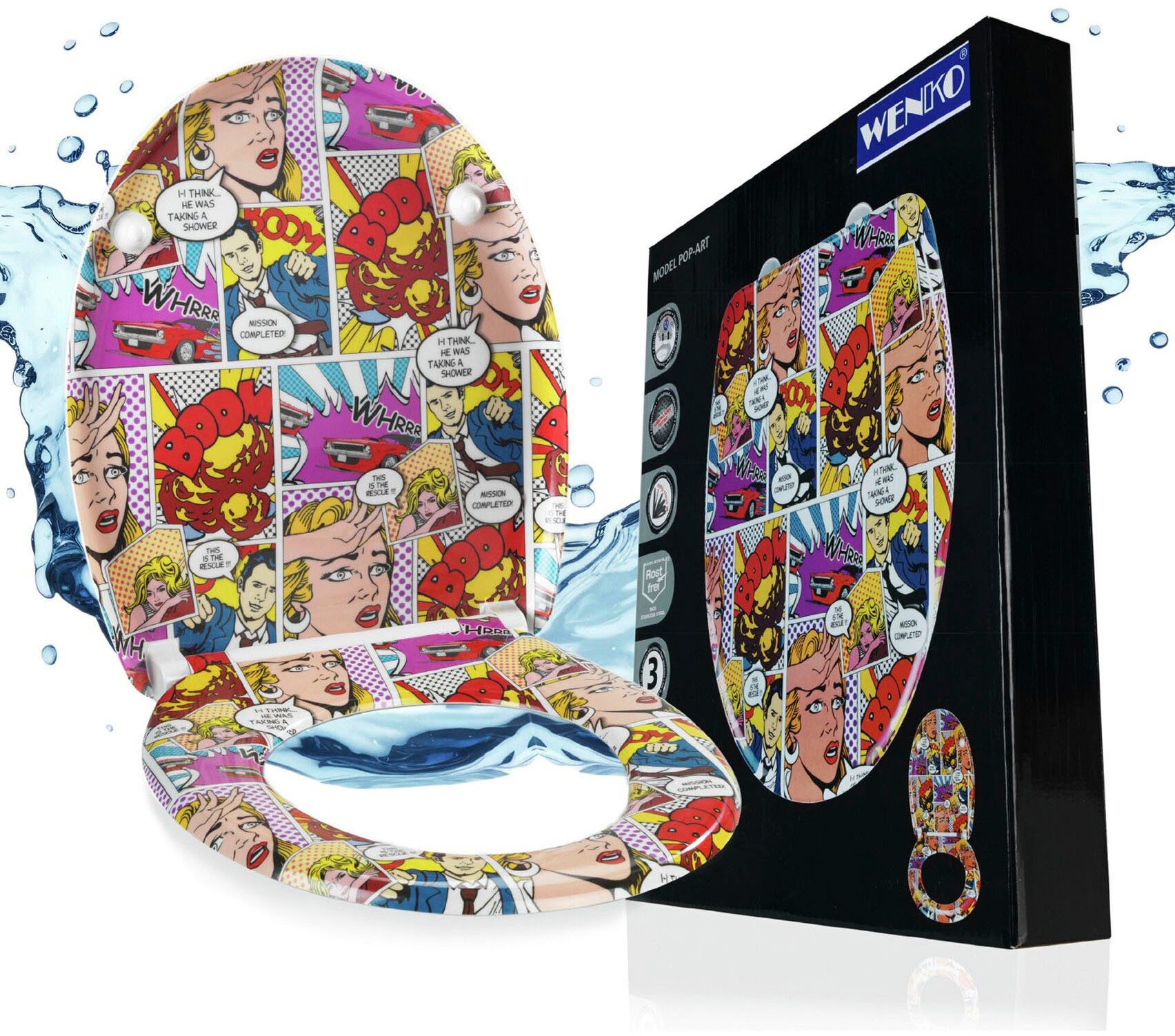 WENKO WC-Sitz Pop-Art
